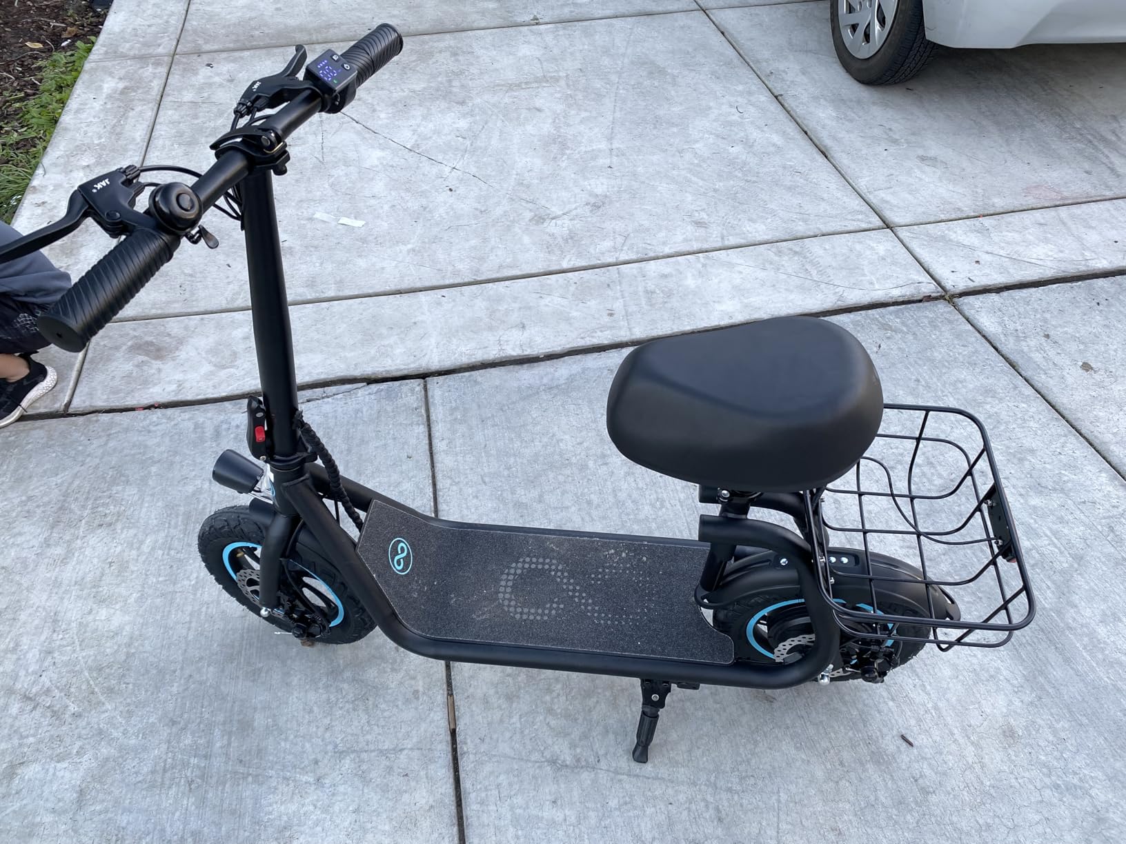 URBANMAX C1 Electric Scooter with Seat,450W Powerful Motor up to 20 Miles Range,Foldable E-Scooter for Adults Max Speed 15.5Mph,12