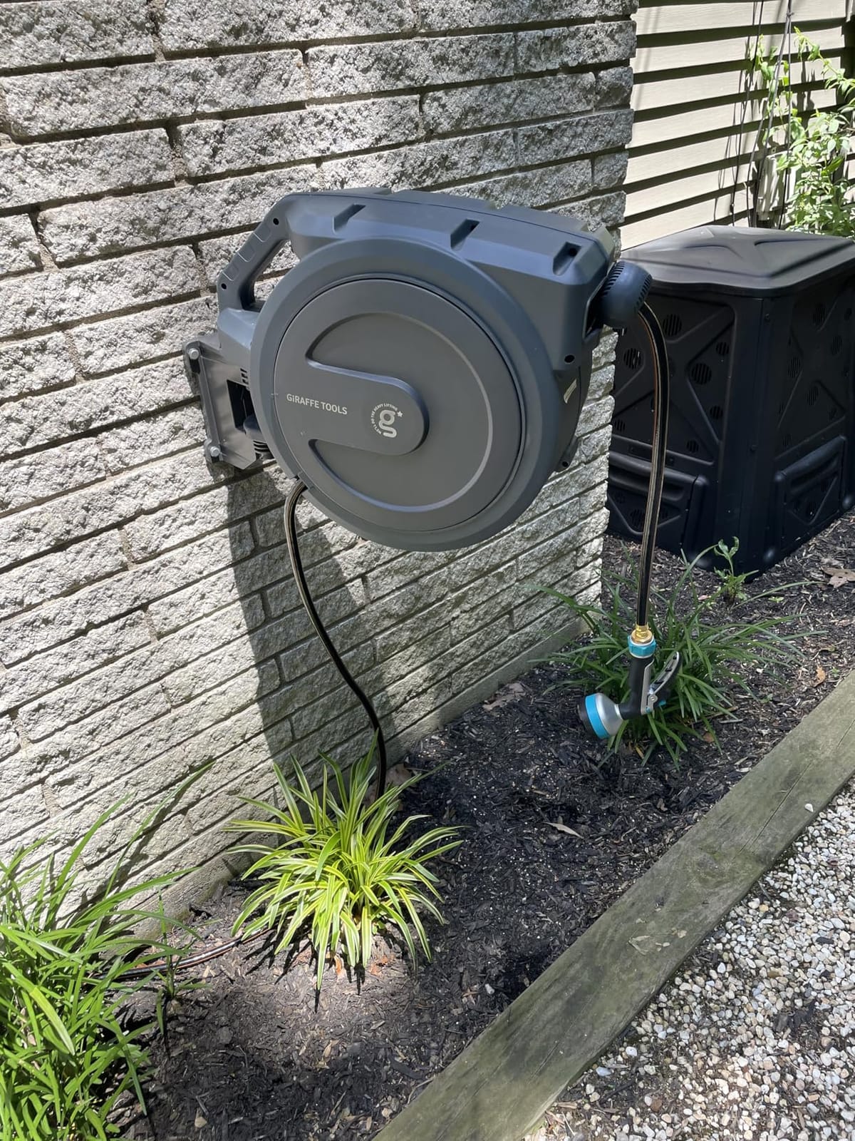 Giraffe Tools Garden Hose Reel Cart with Wheels customer photo 2