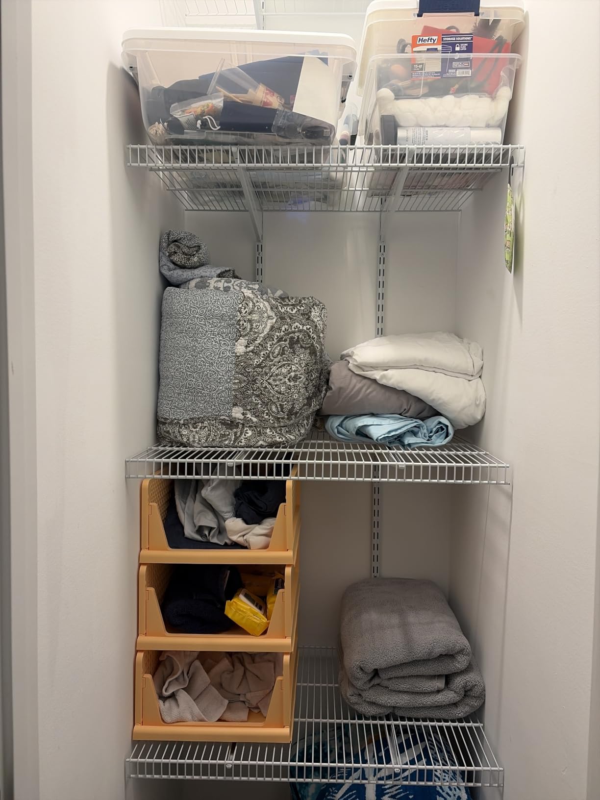 SNSLXH Closet Organizers and Storage, 5 Pack Stackable Closet Bins customer photo 1