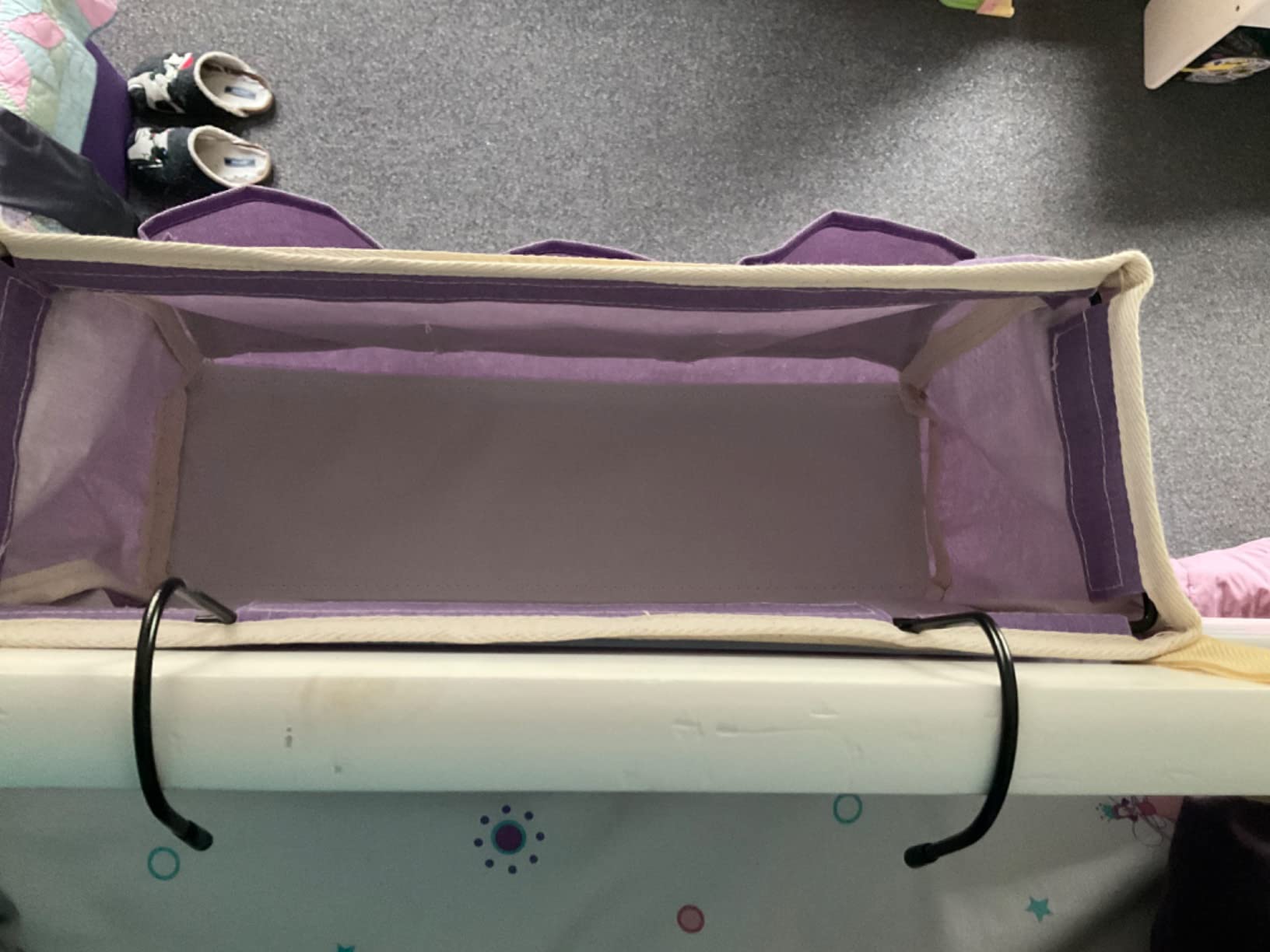 Lilithye Bedside Caddy, Bedside Storage Bag Hanging Organizer for Bunk Bed | Bed Caddy with Fixed Straps and Water Bottle Holder for Home, College Dorm, Bunk Bed, Hospital Bed and Crib Bed Rails customer photo 2