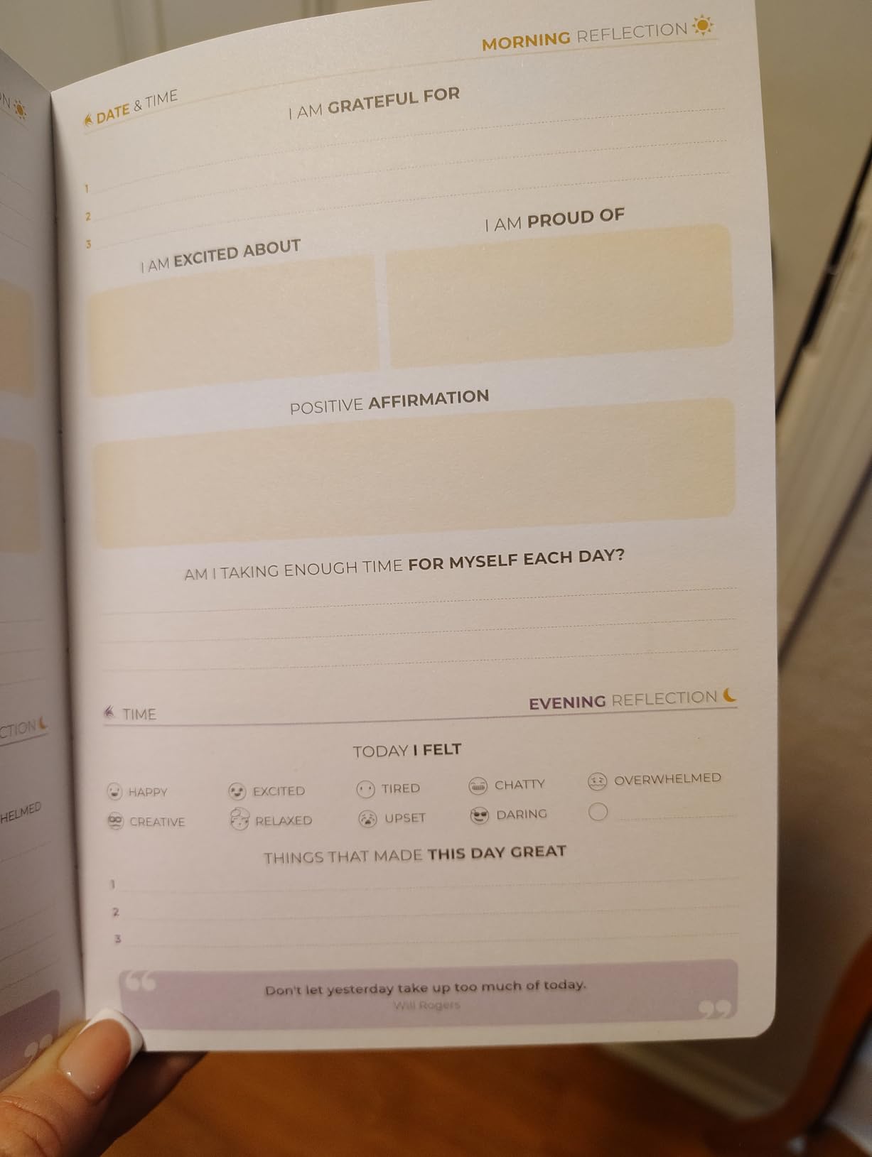 Clever Fox 4 Minute Journal, Guided Daily Habit Tracker Aquamarine | 5.8