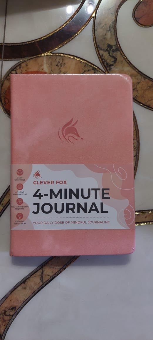 Clever Fox 4 Minute Journal, Guided Daily Habit Tracker Aquamarine | 5.8