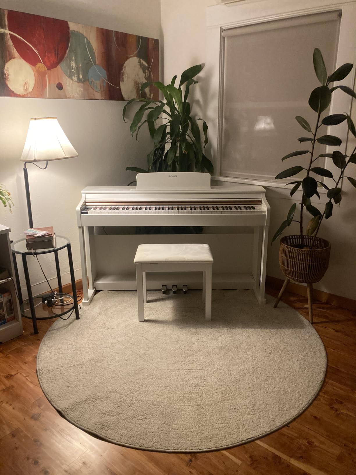 Donner Digital Piano with 88 Key Dynamic Graded Hammer Action Weighted Keyboard Piano, DDP-200 Upright Digital Piano for Professional with LCD Screen/5 Reverb/BT MIDI/Three Pedal customer photo 1