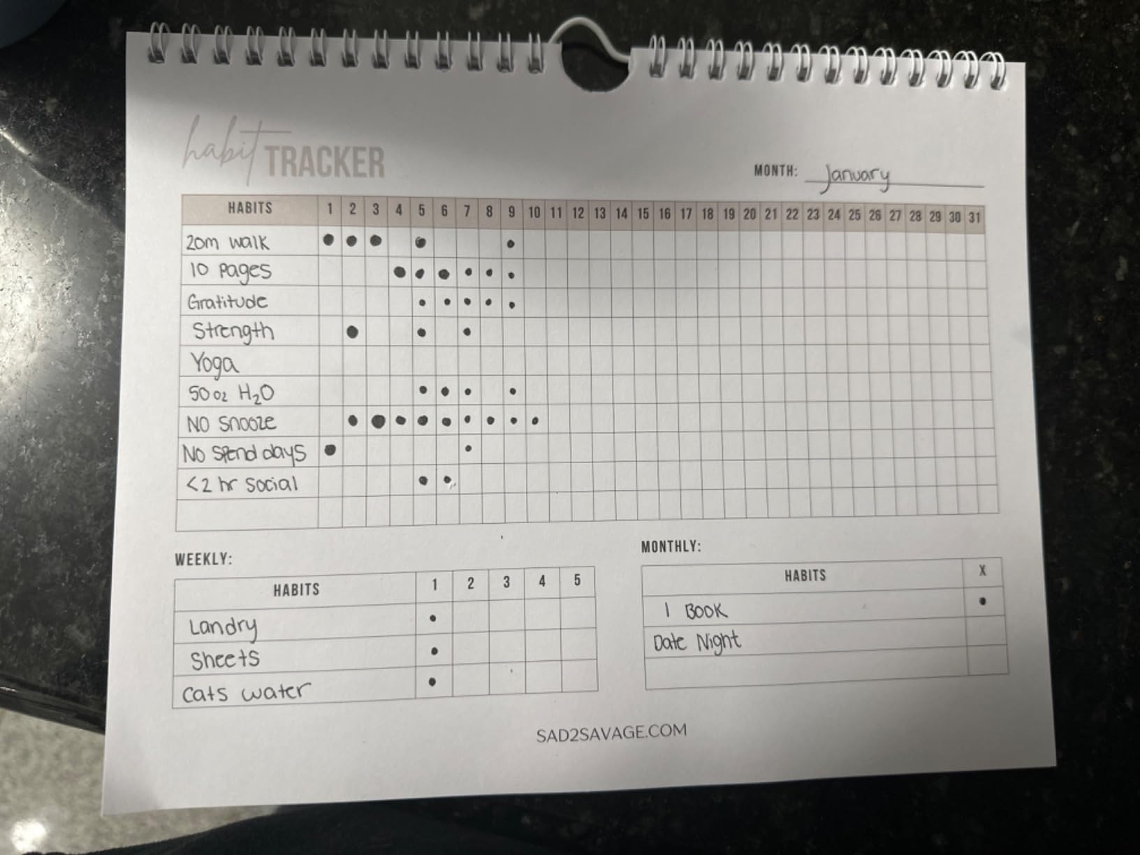 Habit Tracker by Shelby Sacco - Daily Habit Tracker Journal with Affirmations and Educational Material on the Habit Loop for Creating Habits to Improve Your Life customer photo 1