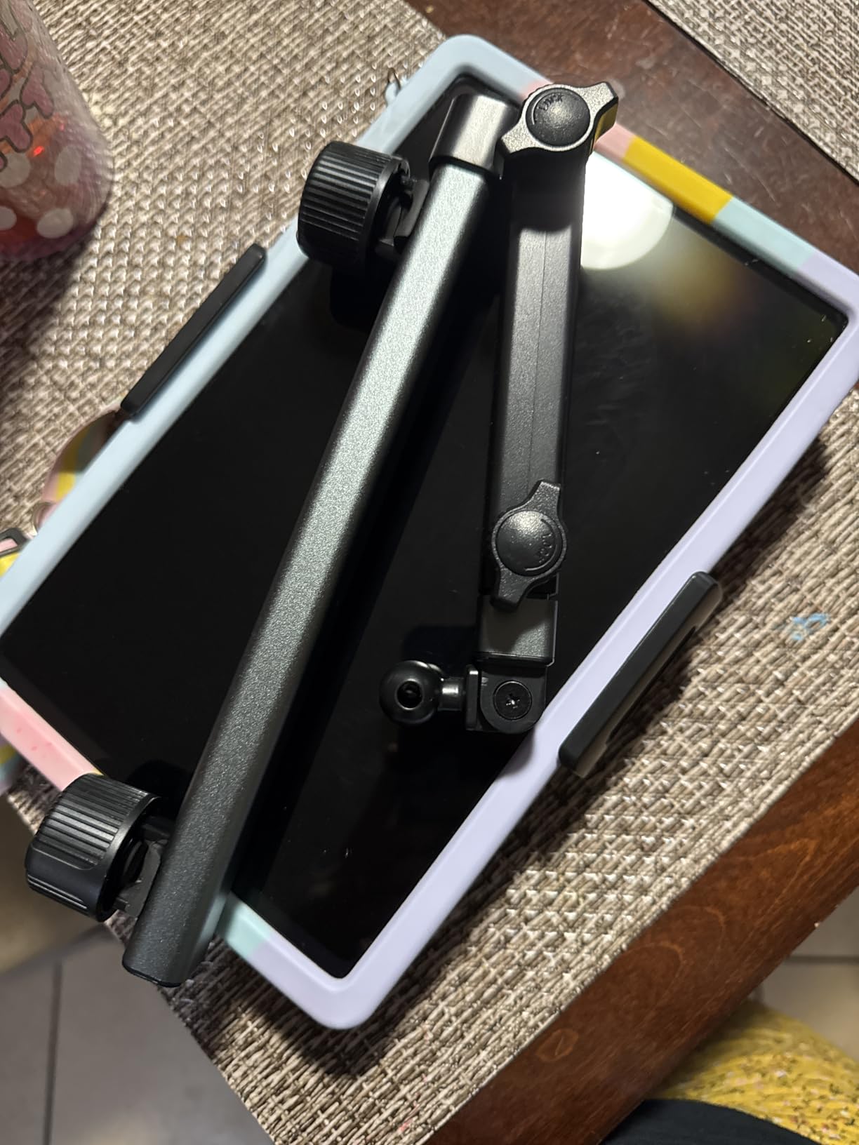 LISEN iPad Holder for Car Tablet Mount, Road Trip Essentials Kids Back Seat | Car Accessories for Women Interior Kit Organizer Back Seat, Toddler Travel Essential for Car Trip, iPad Car Mount Headrest customer photo 2