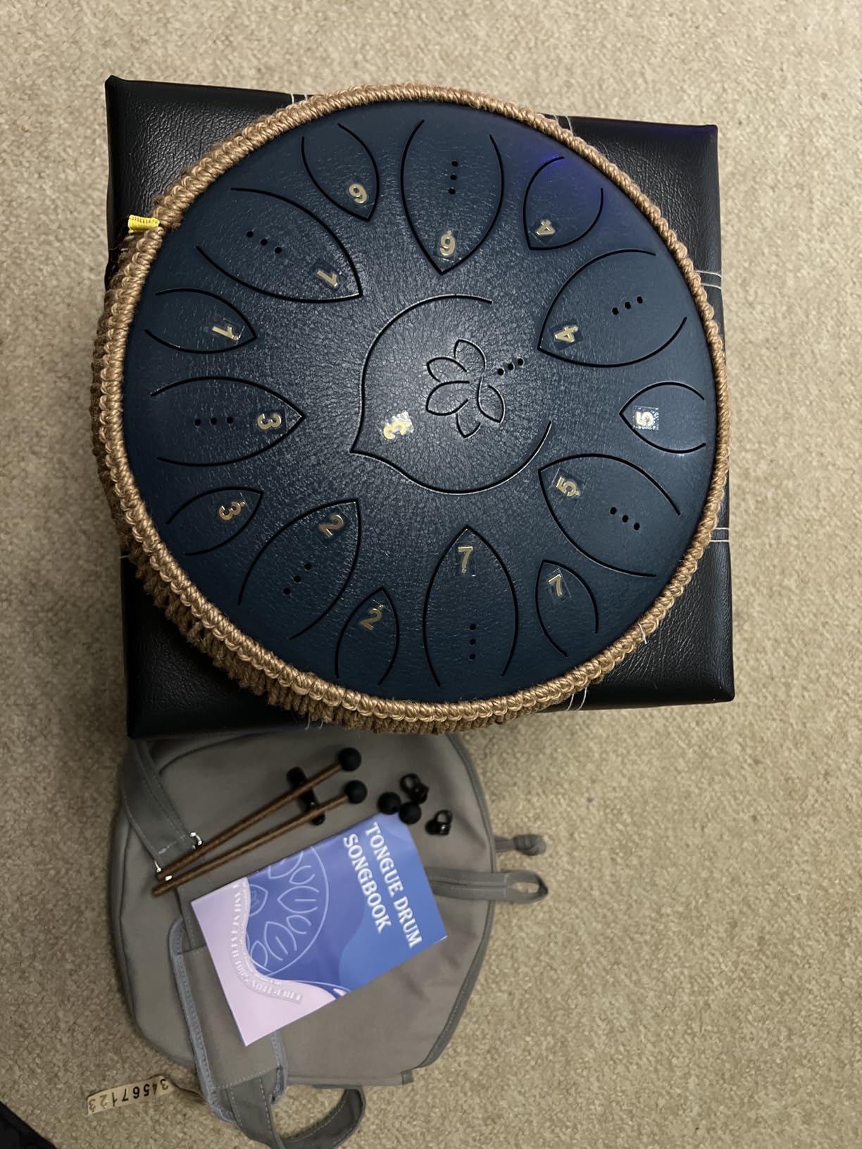 Rayzm Pocket Titanium Steel Tongue Drum, 3 Inches (8cm) 6 Tones A-Key Handpan Tank Drum, Mini Hand Drum Pentatonic Scale Percussion Instrument customer photo 1