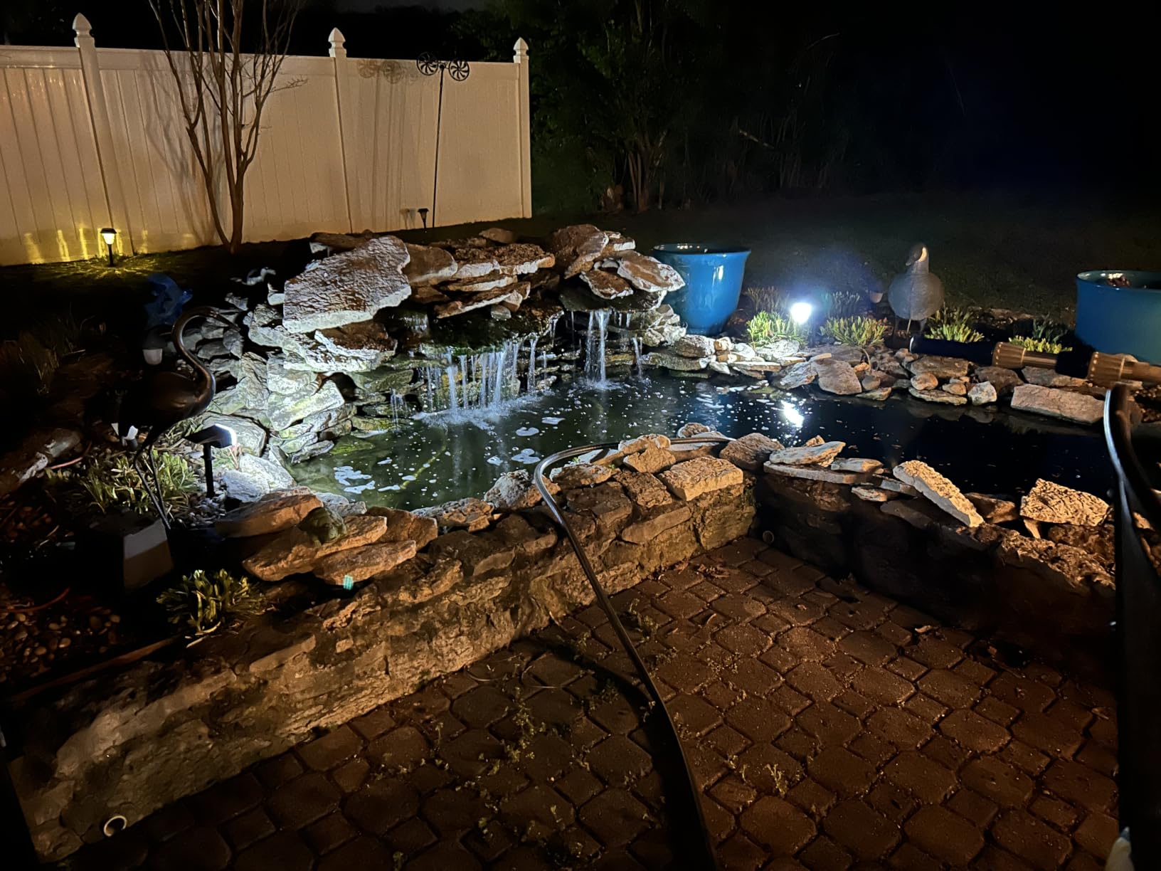 AUDERWIN Solar Spot Lights Outdoor Waterproof, 4 Packs, Cool White | 63 LED, 3 Lighting Modes, Solar Landscape Lights for Yard, Garden, House, Garage, Pathway, Tree, Backyard customer photo 1