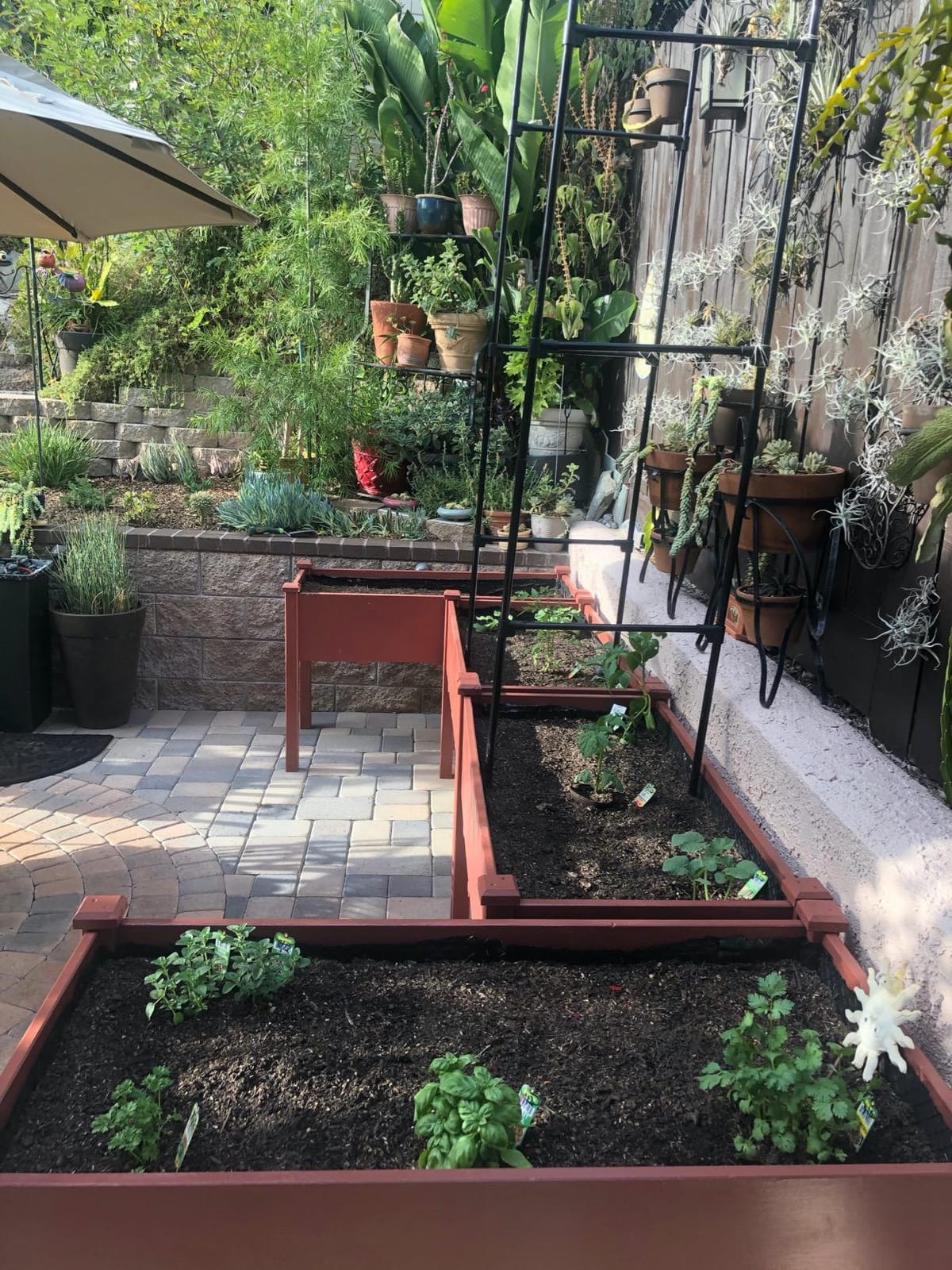 Yaheetech Raised Garden Bed 1Pcs Elevated Wood Planter Box, Dark Brown | Fir wood with black non-woven fabric liner offers elevated planting, saves patio space, and enhances garden display. customer photo 2