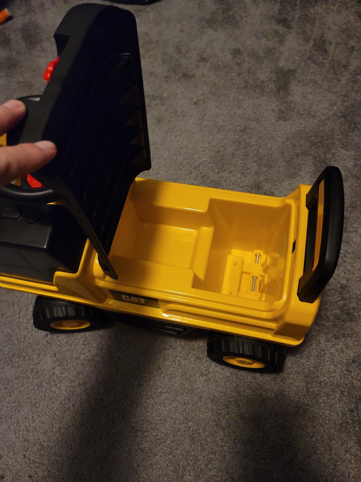 Best Ride On Cars CAT Excavator Push Car – Licensed Caterpillar Ride-On Digger Toy for Kids with Rotating Bucket & Under-Seat Storage – Construction Vehicle for Toddlers customer photo 1