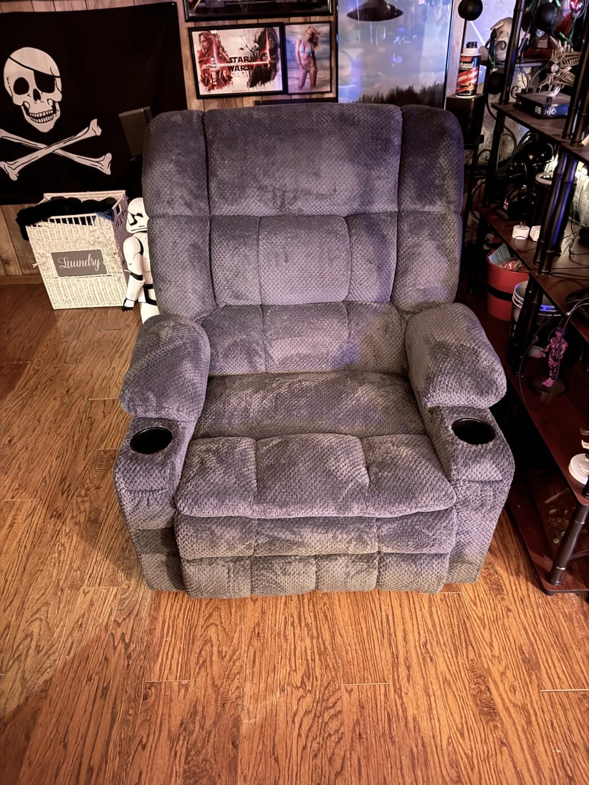 MCombo Oversized Power Lift Recliner Chair for Elderly, Dual Motor Lift Chair with Heat and Massage, Lay Flat Lift Chair for Big and Tall, Cup Holders, Fabric R7891 customer photo 1