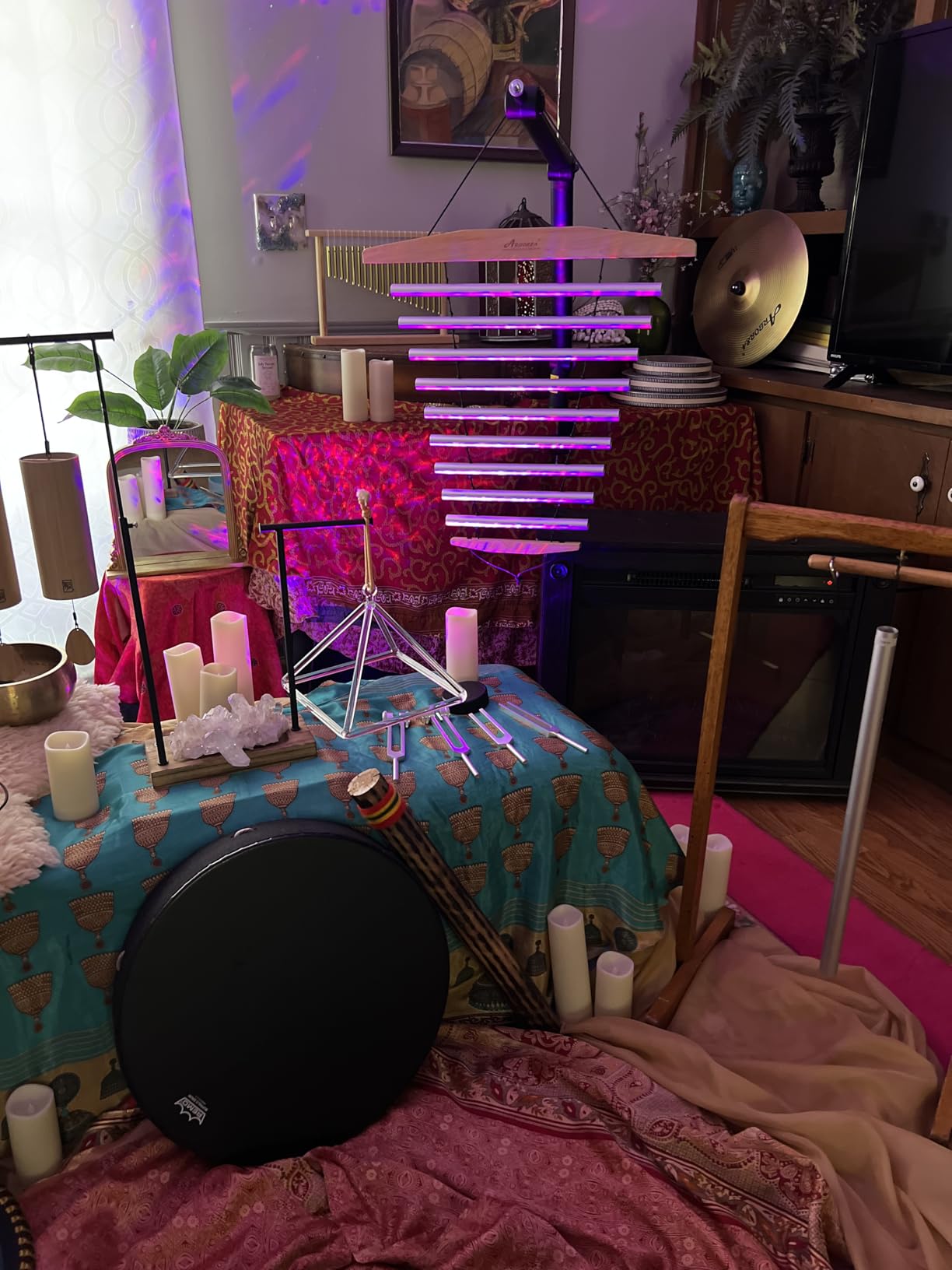 Handy Chime with Mallet for Relaxing Sound Bath Meditation Yoga Class Energy Refresh 9 Tone Swing Chime Sound Healing Instrument customer photo 2