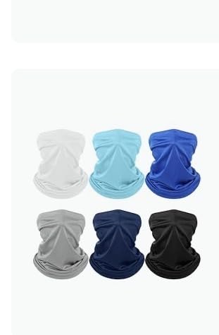 Geyoga Neck Gaiter Cooling Face Bandana Mask for Men | Summer Breathable Stretch Wicking, Sun Wind Dust UV Protection, Quick Dry & Washable, 100% Polyester customer photo 2
