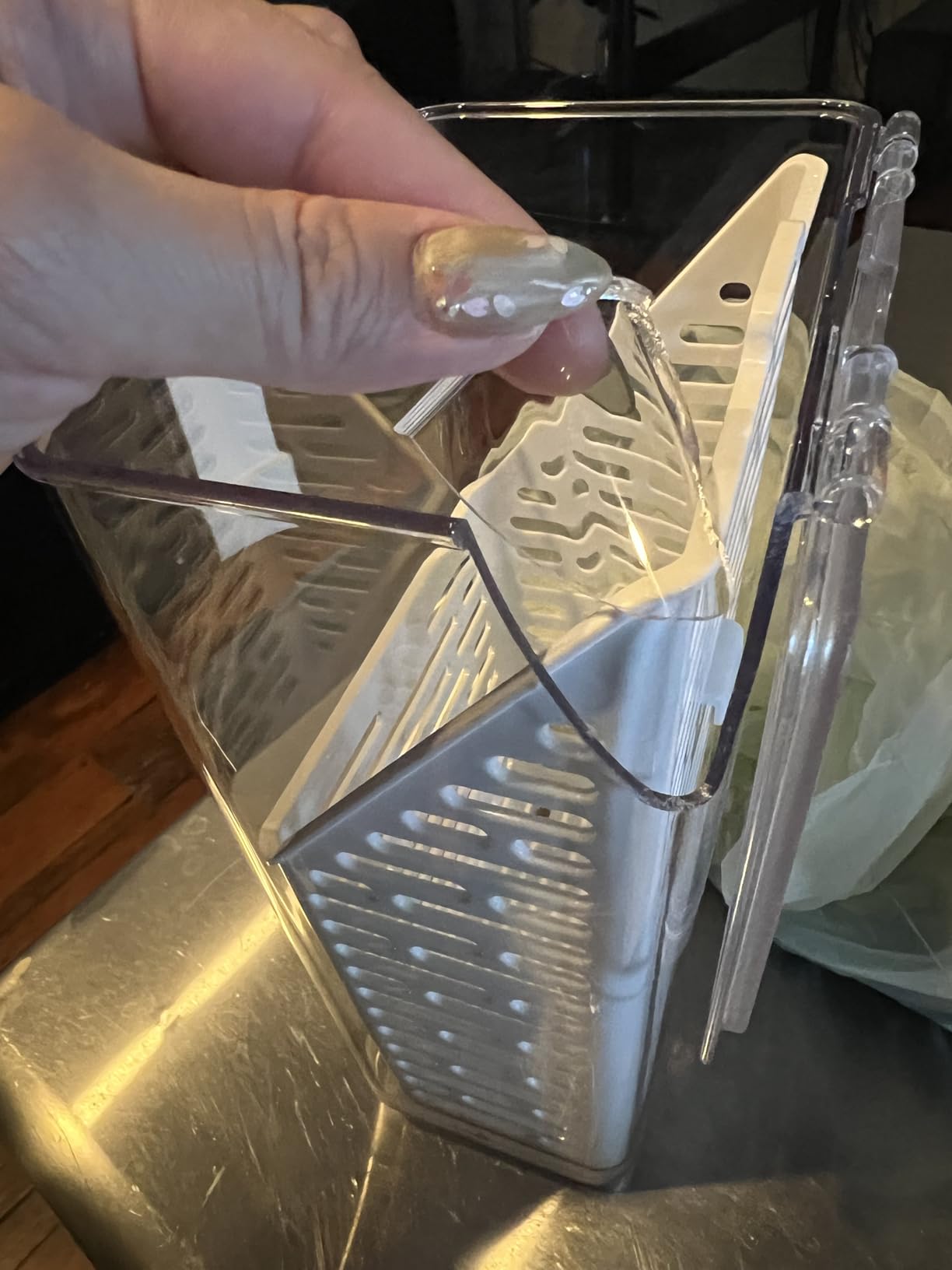 OXO Good Grips Produce Saver - Herb Keeper, Fridge Organizers and Storage with Ventilation and Water Fill Line customer photo 1