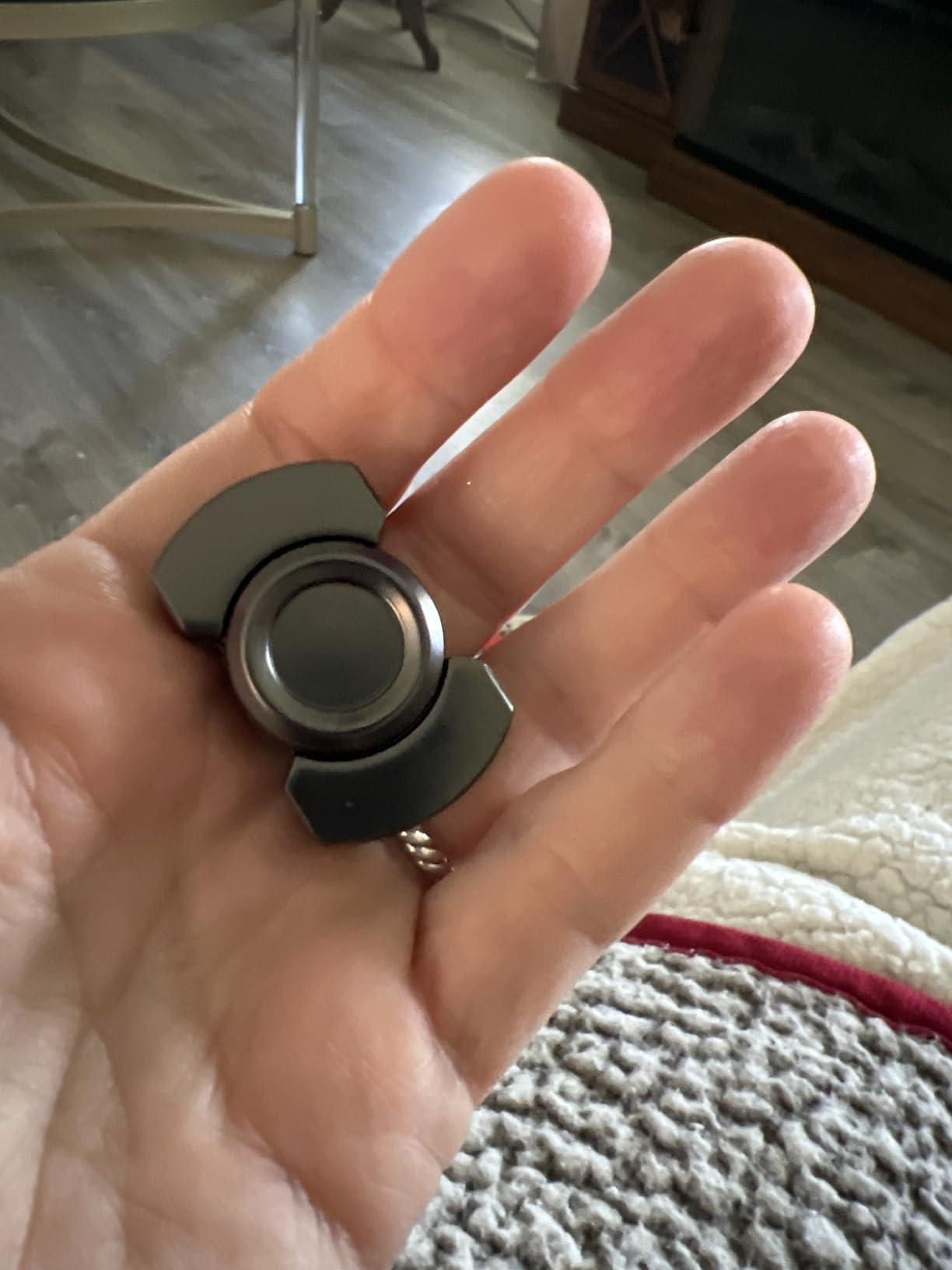 3-in-1 Fidget Toys Adults Kids: Spinner, Slider & Clicker | Magnetic Stainless Steel Bearing for Super-Stable Rotation - Stress Relief, Enhanced Focus, and Habit Breaking, Black customer photo 1