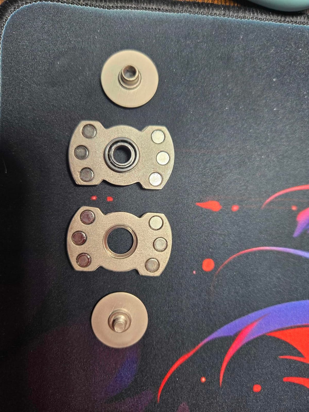 3-in-1 Fidget Toys Adults Kids: Spinner, Slider & Clicker | Magnetic Stainless Steel Bearing for Super-Stable Rotation - Stress Relief, Enhanced Focus, and Habit Breaking, Black customer photo 2