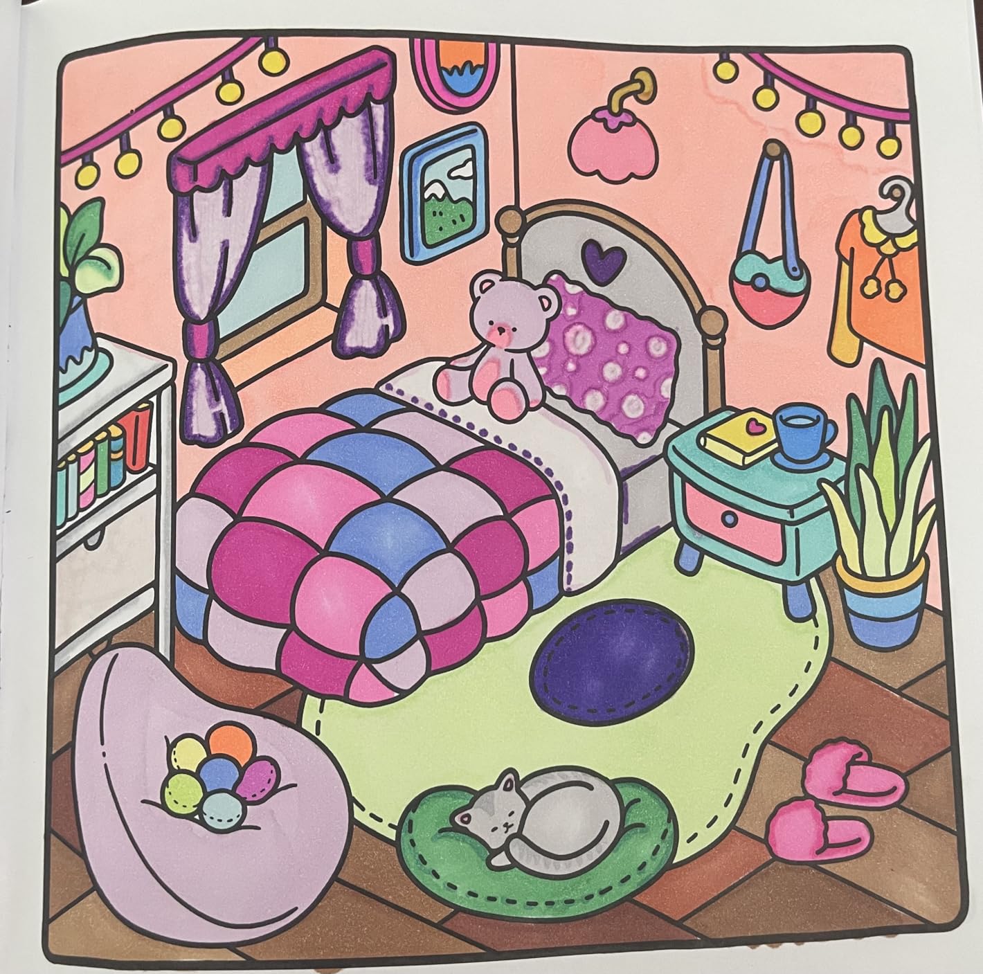 Little Corner: Coloring Book for Adults and Teens, Super Cute Designs of Cozy, Hygge Spaces for Relaxation (Cozy Spaces Coloring) customer photo 2