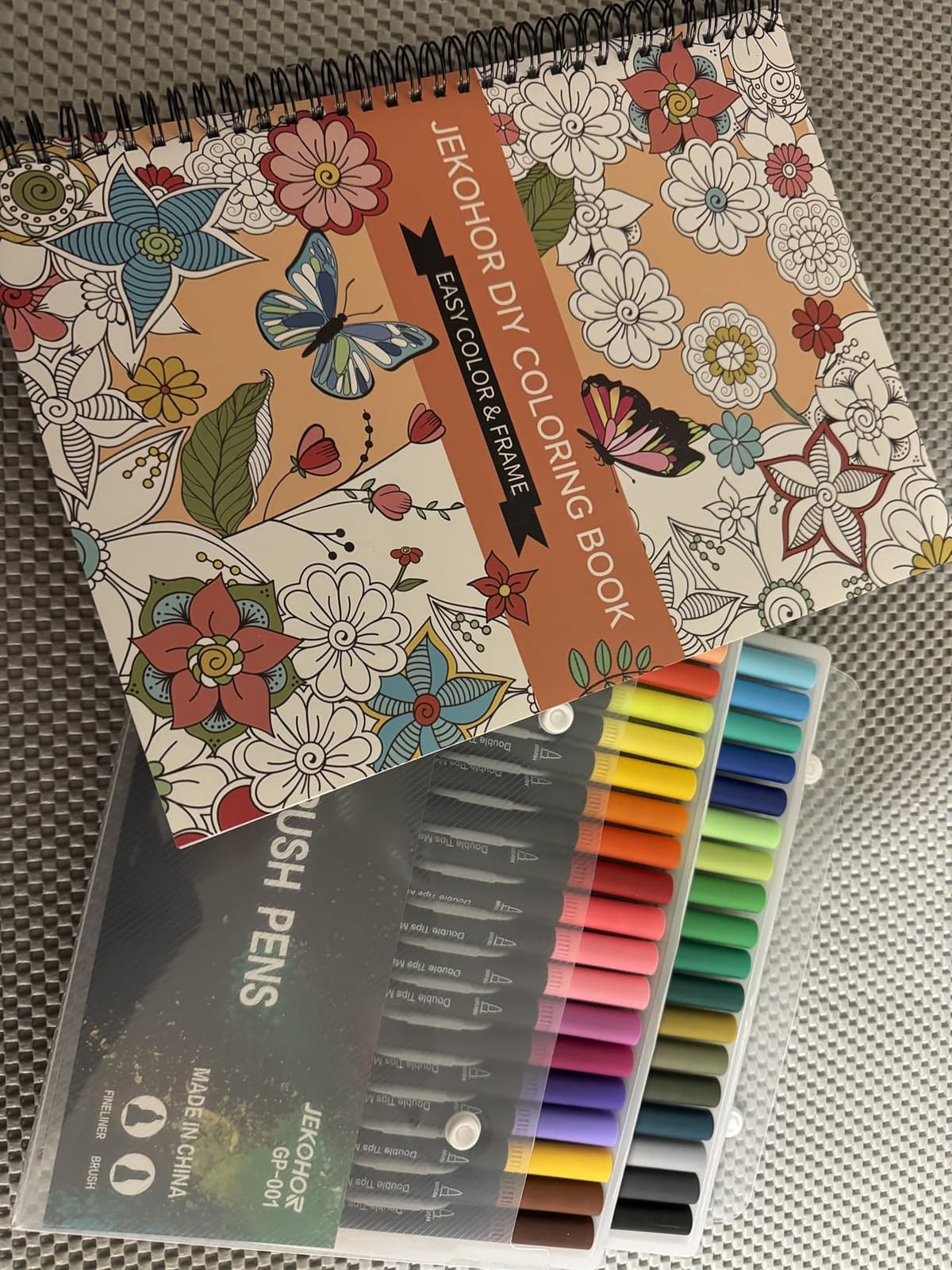 Adult Coloring Book Set,36 Markers 30 Patterns (Mandala Animal Flowers) | Spiral Bound Coloring Books for Adults Stress Relief and Relaxation. A4 No-bleed Paper, Non-toxic Markers customer photo 2
