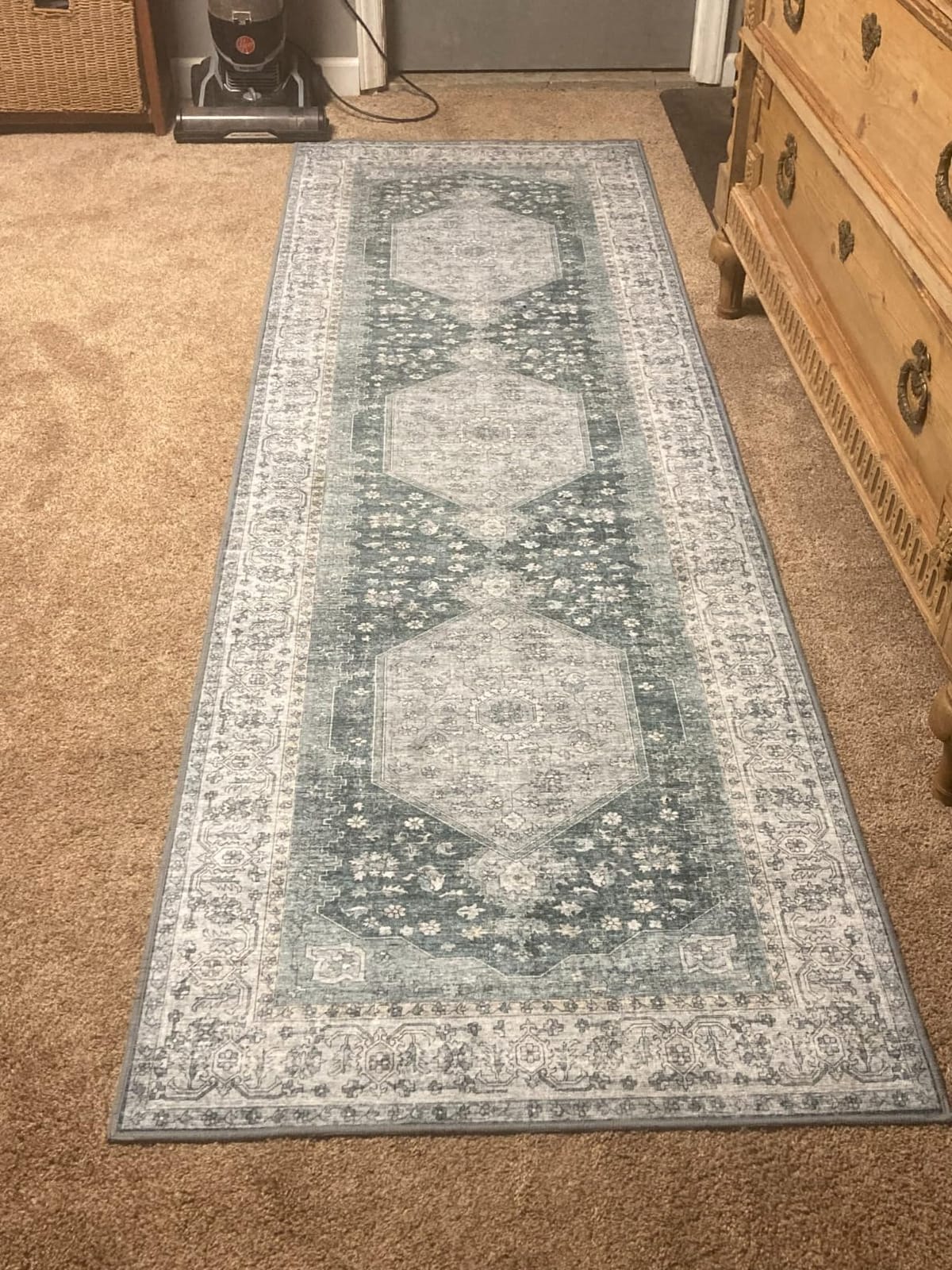 Nuloom Splashguard Prairie Green/Ivory, 5' x 8', Vintage, Soft and Cozy, High Traffic, Stain Resistant, Easy Clean, Durable, Machine Washable Area Rug for Bedroom, Living Room, Dining, Den, Foyer customer photo 2