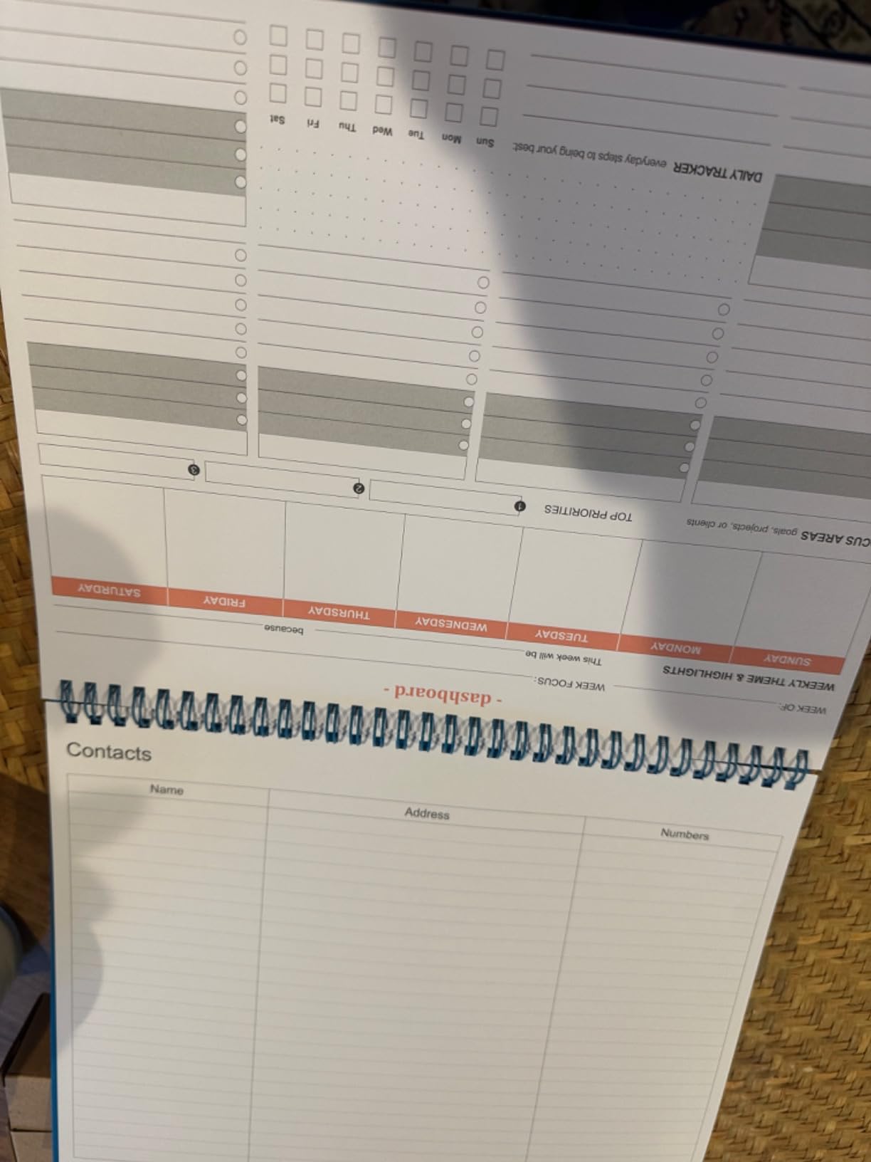 Weekly Productivity Planner - 8.5