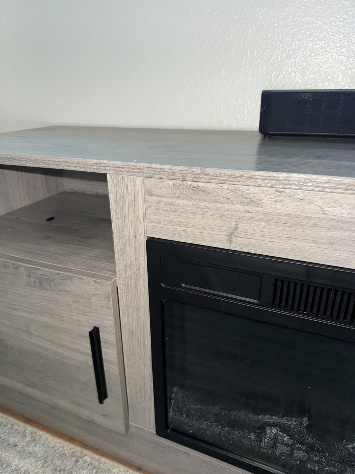 PRETZI Fireplace TV Stand with 36