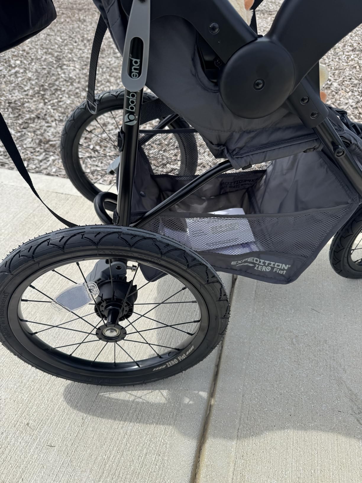 Baby Trend Expedition Zero Flat Jogger with LED Lights, Dash Grey | Foldable Infant & Toddler Jogging Travel System with Storage Basket, Canopy & 2 Cup Holders customer photo 2