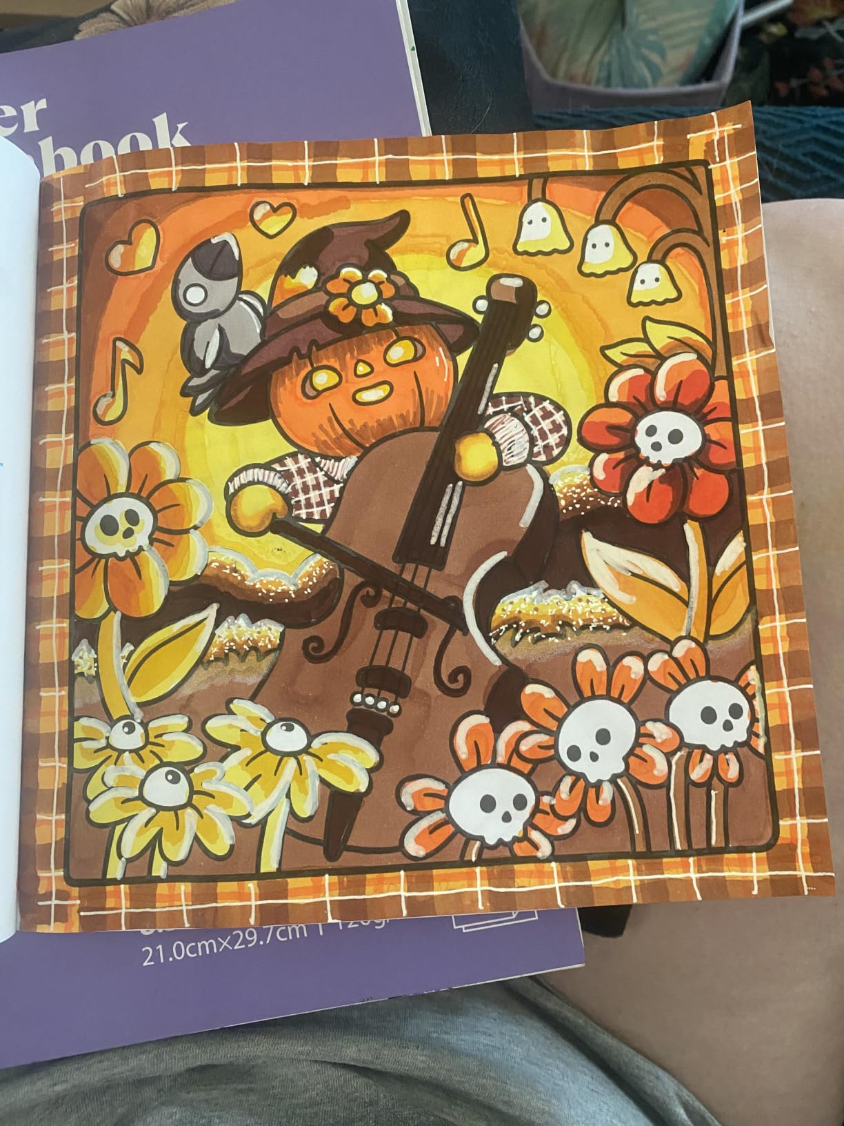 Spooky Cutie: Coloring Book for Adults and Teens Featuring Adorable Creepy Creatures in Cozy Hygge Moments for Relaxation (Cozy Spaces Coloring) customer photo 2