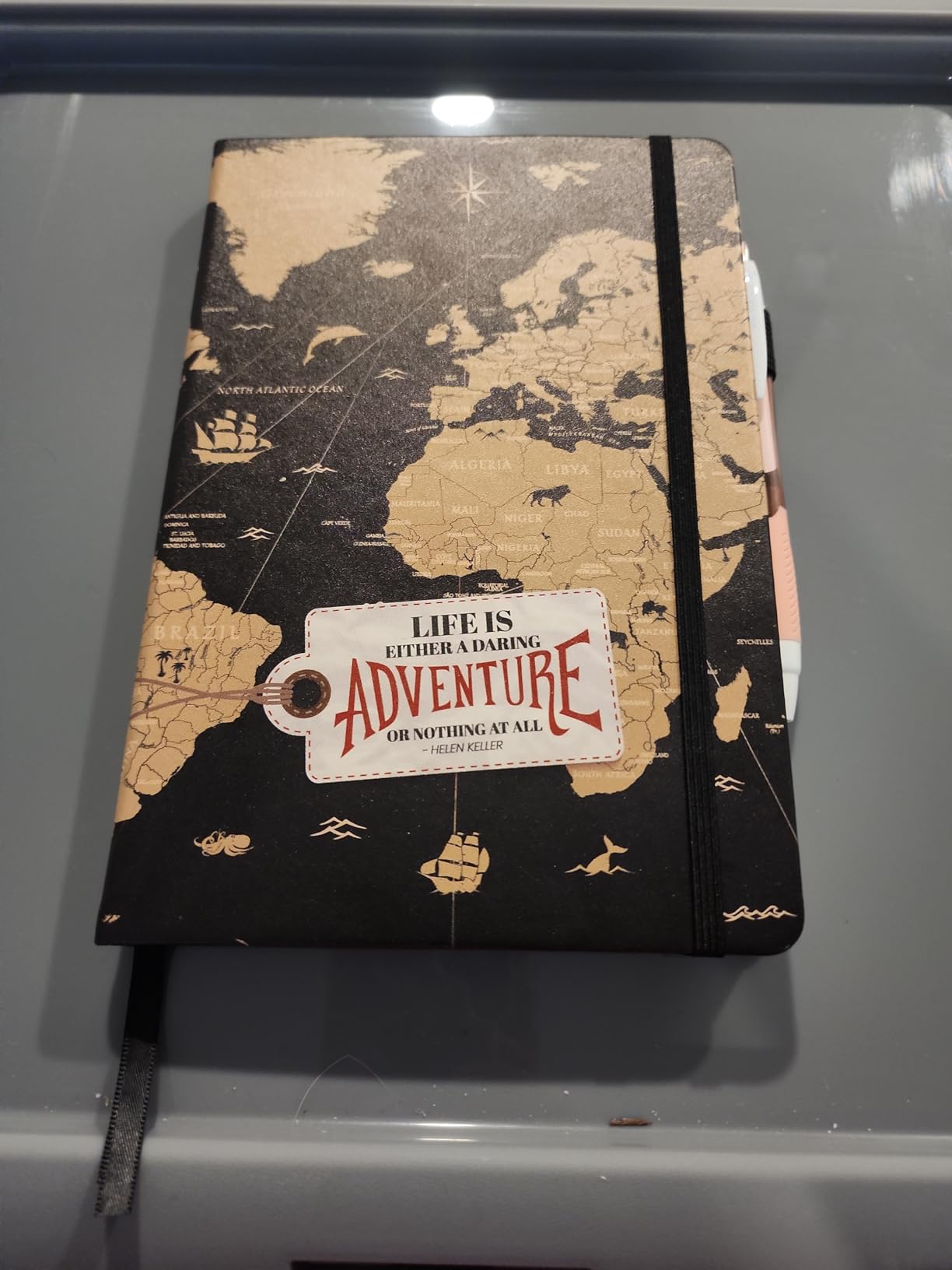 3-in-1 Travel Journal for Women - My Adventure Book, Travelers Notebook, Scrapbook & Bucket List Gifts for People Who Travel A Lot With Prompts - Cruise & Camping Essentials Planner Accessories Diary customer photo 2