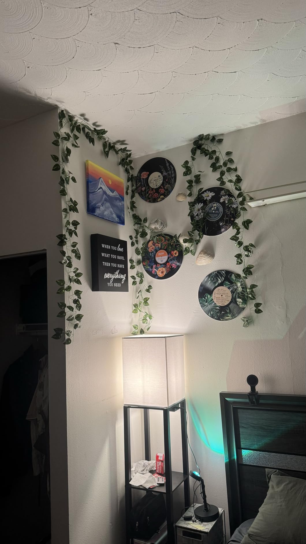 HK Studio Hippie Decor, Posters for Room Aesthetic - Botanical Wall Art, Record Decor, 4pcs 12