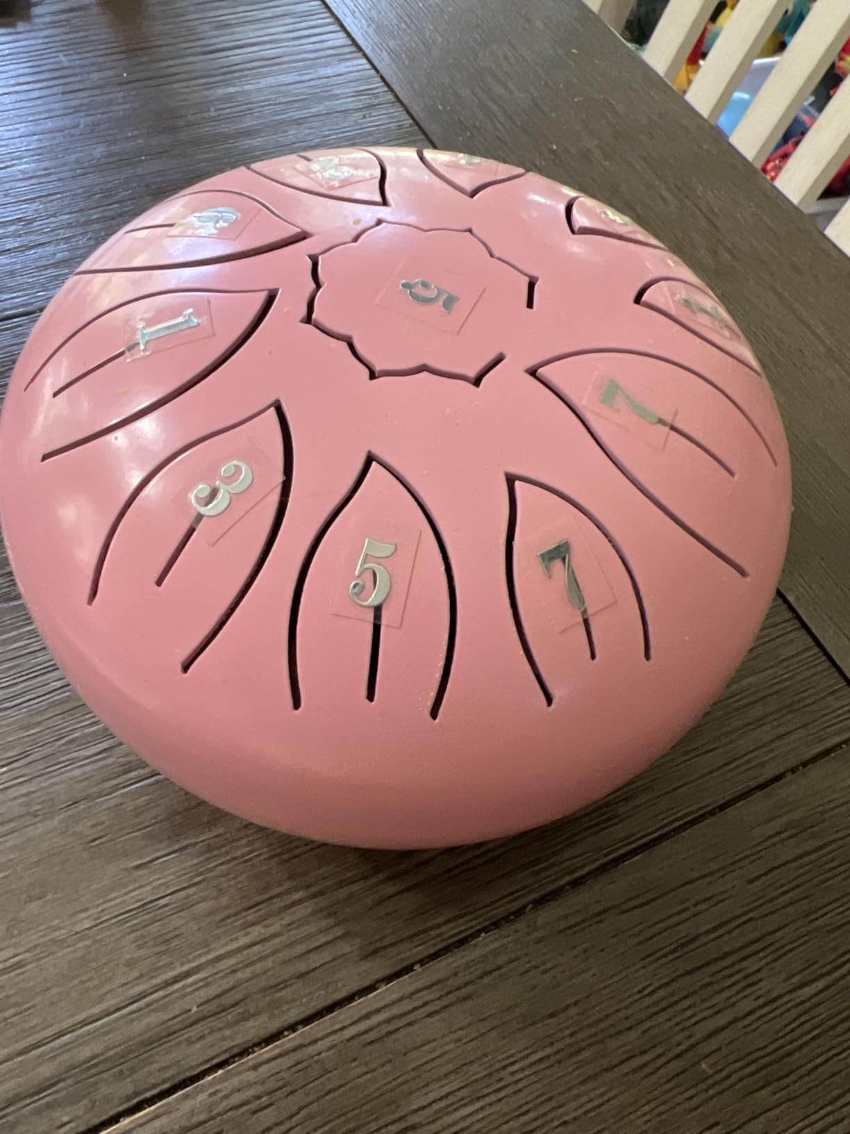 Steel Tongue Drum - 6 Inch 11 Notes, C Major, 440 Hz - Rain Drum with Music Book, Mallets, Storage Bag, Spare Note Stickers - Meditation Drum for Yoga Gifts (malachite) customer photo 2