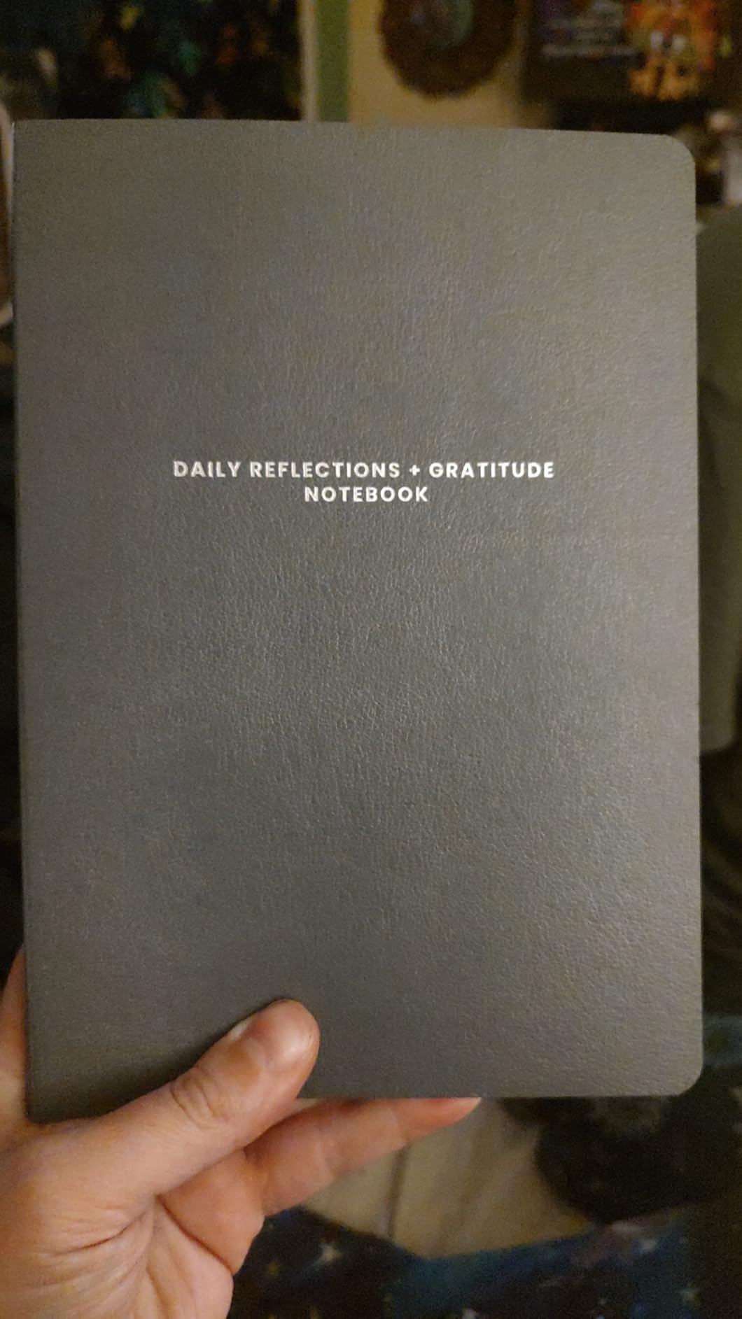 Evening Reflections & Gratitude Journal | Daily Mindfulness & Self-Care Notebook, A5 Lay-Flat Binding, Vegan Leatherette Cover, 120GSM Recycled Paper customer photo 2