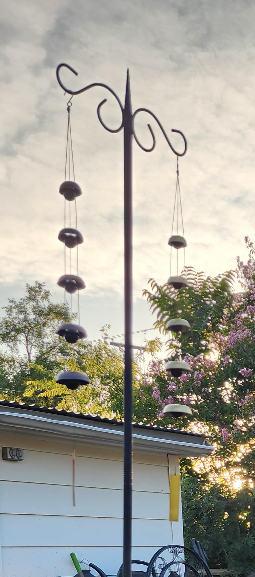 Copper Wind Chimes for Outside Clearance, 36'' Temple Windchimes Outdoors w/5 Bells, Memorial Wind Chime Gifts for Mom Grandma Mother Women, Feng Shui Wind Bell for Home Garden Zen Decor customer photo 1