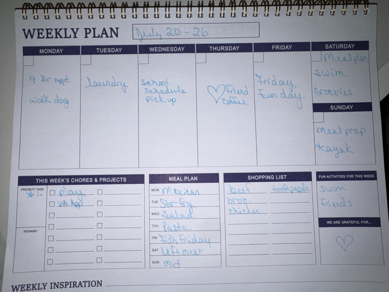 (2-Pack) Large Weekly Planner - 17