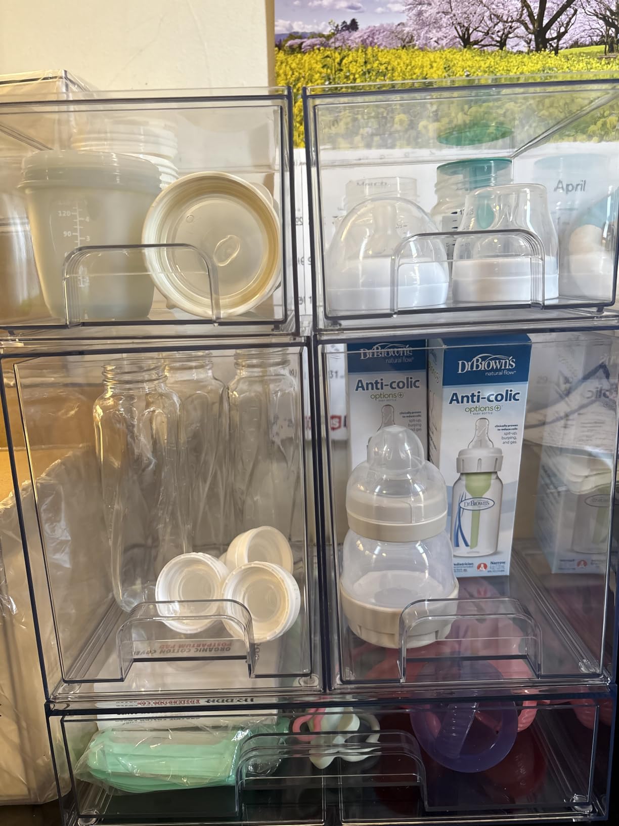 Sorbus Acrylic Storage Containers - 5 Pack, Stackable Storage Bins Set customer photo 1