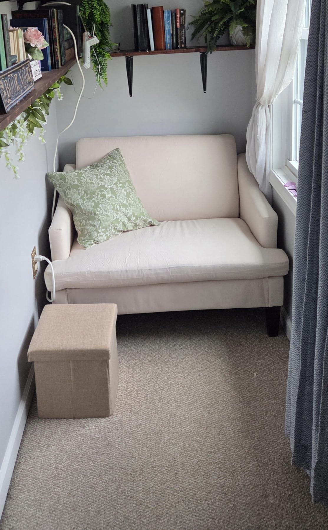 Bezseller 41'' Oversized Accent Chair with 2 Pillows, Beige | Wide Seat Comfy Armchair, Upholstered Big Reading Chair, Modern Single Sofa Chair for Living Room Bedroom Apartment Office customer photo 2
