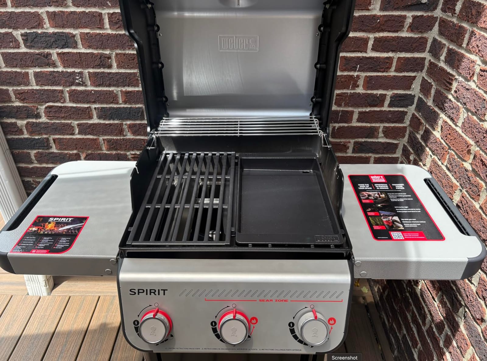 Weber® Spirit® E-325 Gas Grill, Outdoor Cooking, Natural Gas Grill, Black customer photo 1