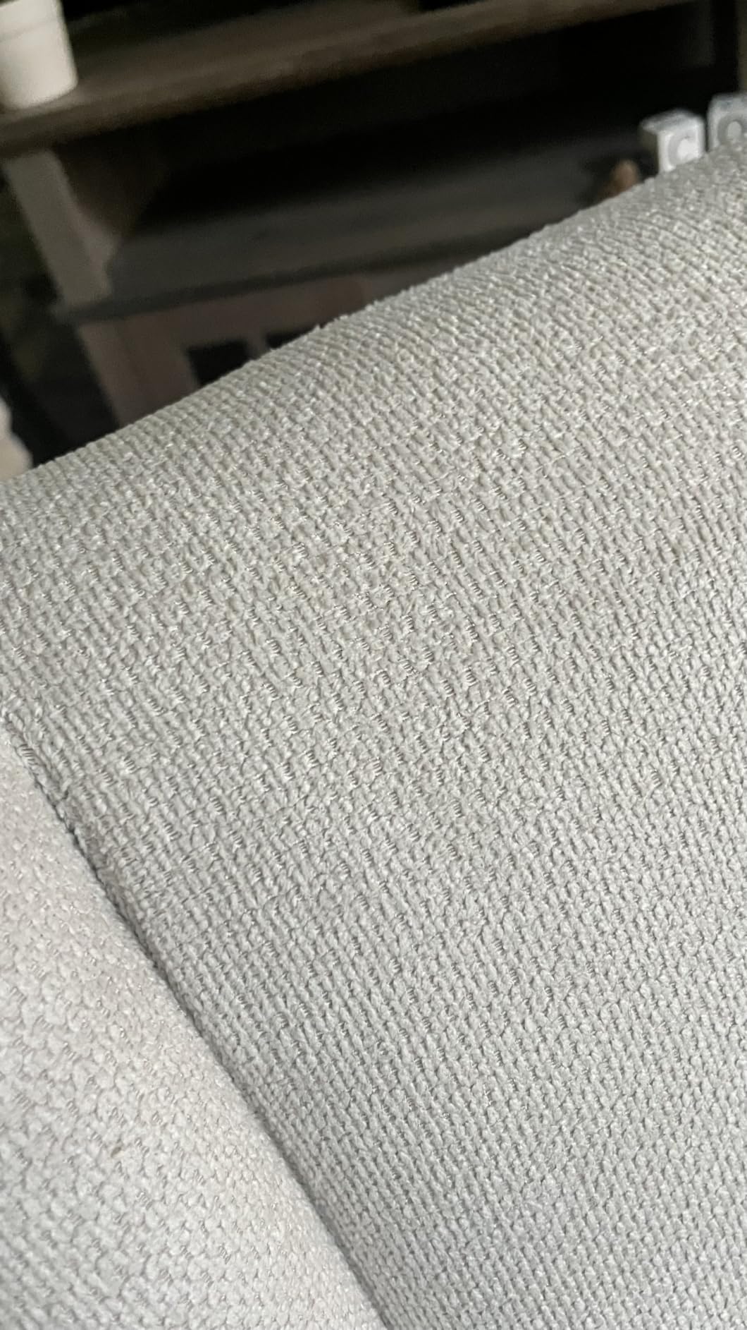 COLAMY Modern Wingback Living Room Chair, Upholstered Fabric Accent Armchair, Single Sofa Chair with Lounge Seat and Wood Legs for Office/Bedroom/Reading Spaces, Beige customer photo 1