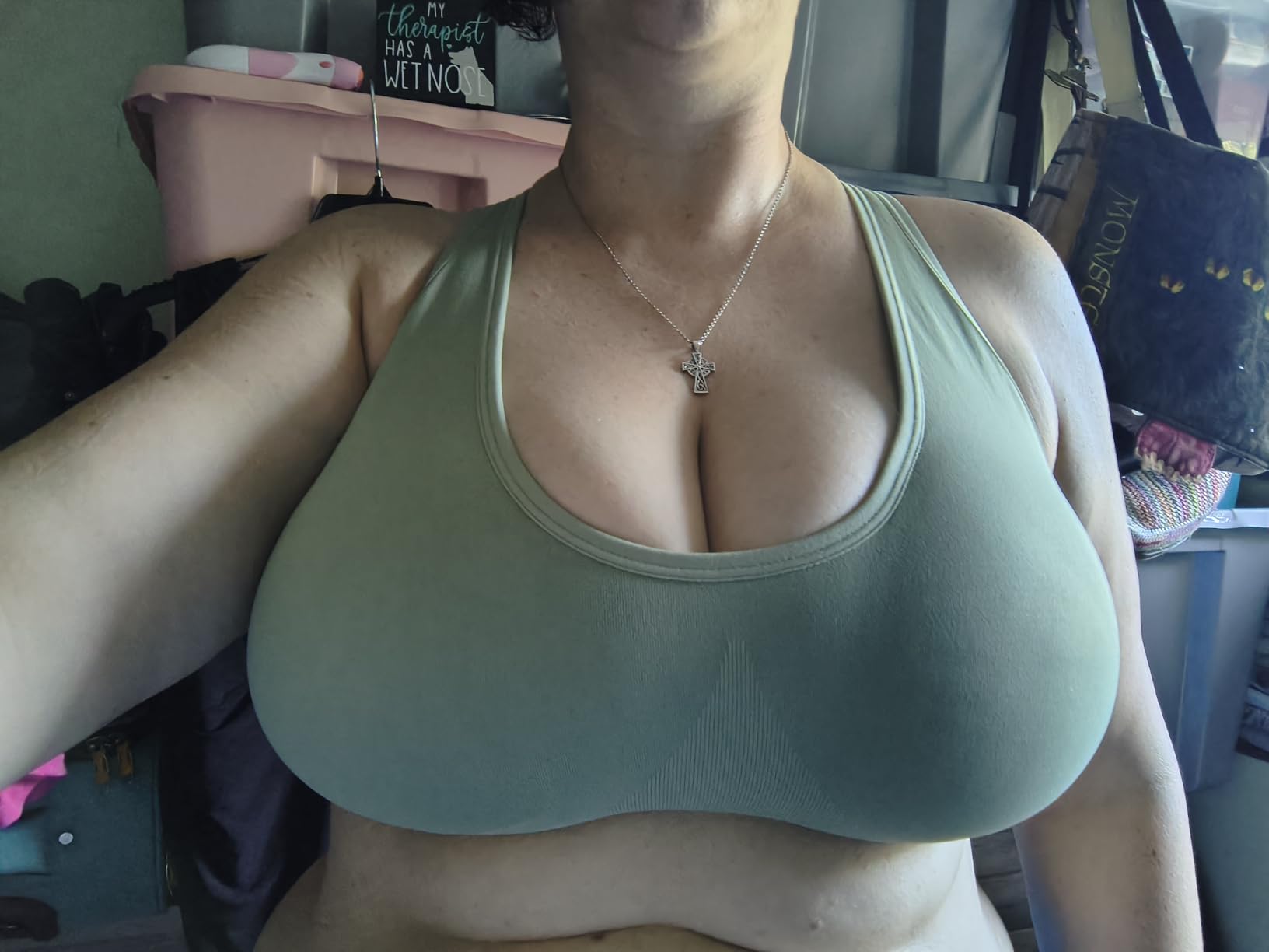 FITTIN Adjustable Sports Bra for Large-Bust: Adjust Support for Workout | No More Settling Dial in Your Perfect Fit Full Coverage No Spillage for Gym & Yoga - for C-DDD Cup Plus Size Large Bust Women customer photo 2