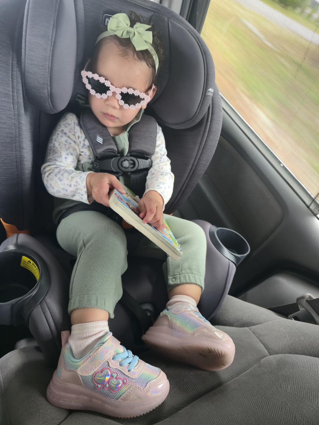 Chicco OneFit LX ClearTex All-in-One Booster Car Seat, LeverLock | Ebony/Black, convertible car seat, rear-facing 5-40 lbs, toddler car seat 26.5-65 lbs, booster 40-100 lbs, GREENGUARD Gold customer photo 2