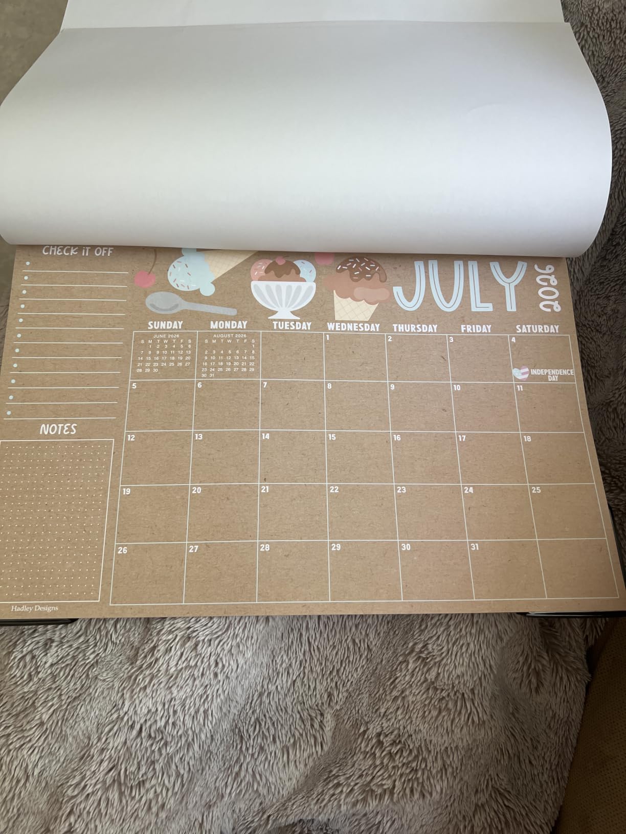 Hadley Designs Large Teacher Desk Calendar 2026-2027 - Desktop Calendar 2026, 18-Month Academic Desk Calendars for School, Home & Office, Cute Classroom Must Haves, Back to School Teacher Gifts customer photo 2