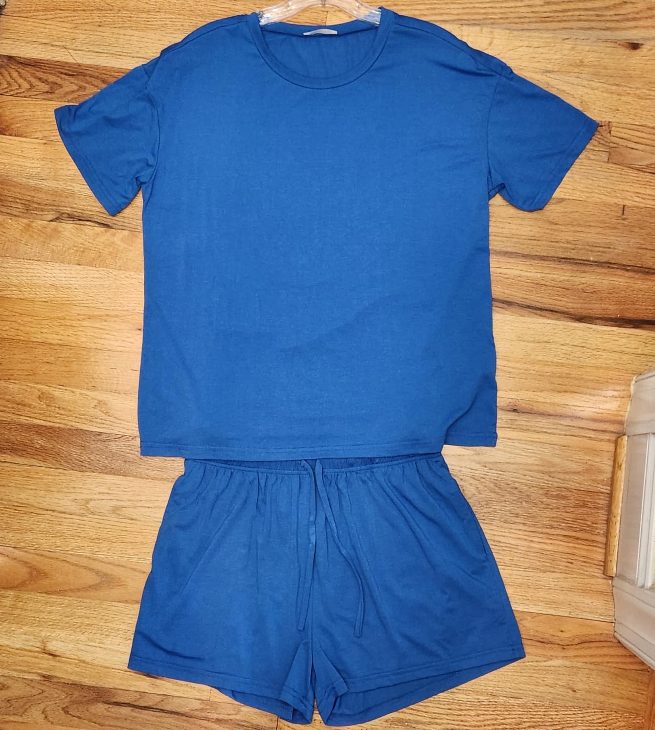 Ekouaer Pajamas for Women Set Viscose from Bamboo Pjs 2 Piece Lounge Sets | Ultra Soft Pj with Pockets，Moisture-Wicking Sleepwear for Night Sweats Hot Sleepers,Lightweight Loungewear Shorts Set customer photo 1