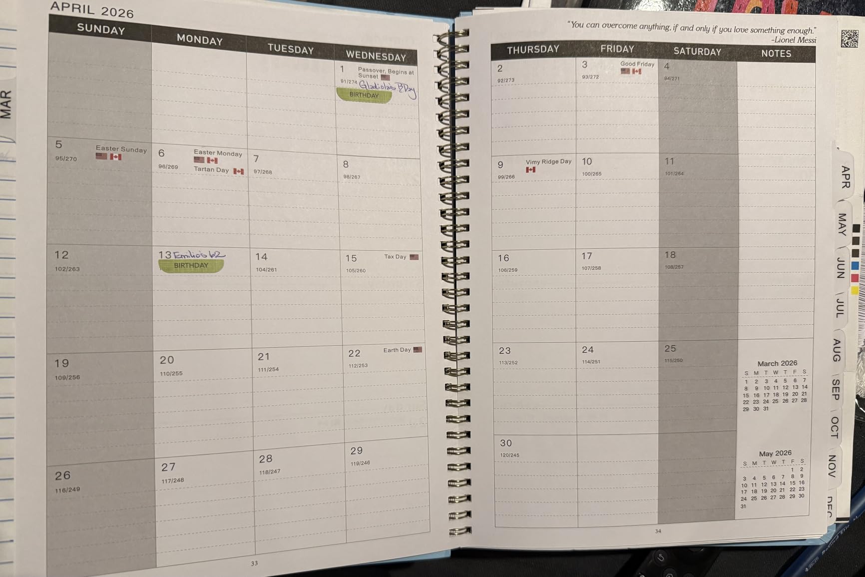 Planner 2026-2027, Weekly and Monthly Calendar Planner, JUL 2026 - JUN 2027 | Academic Year, Daily Agenda Book, A5(6.3'' x 8.5''), Sprial Bound, Inner Pocket, Office School Use customer photo 1
