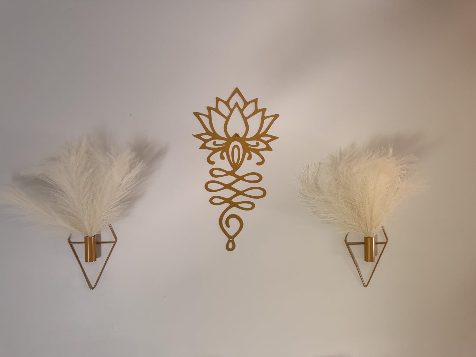 Xedatric Lotus Flower Wall Decor Black Metal Yoga Wall Art with Lotus | Spiritual Home Decor Sculpture for Meditation Spaces Living Room Bedroom Office customer photo 1