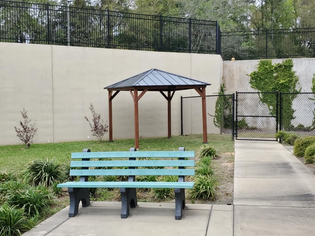 Modern Shade Permanent Wood Gazebo 10x10 with Galvanized Steel Roof | Outdoor Cedar Gazebo with Superior Snow & Wind Resistance, Wooden Gazebo with with Sturdy Hooks for Garden, Backyard, Patio customer photo 2