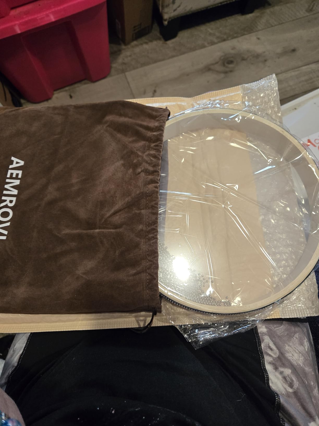 10 Inch Ocean Drum Sea Drum, With Hardwood Shell and Steel Beads- Sound Healing Instrument for Meditation, Relaxation, Yoga, Stress Relief Includes Carry Bag(10in) customer photo 1