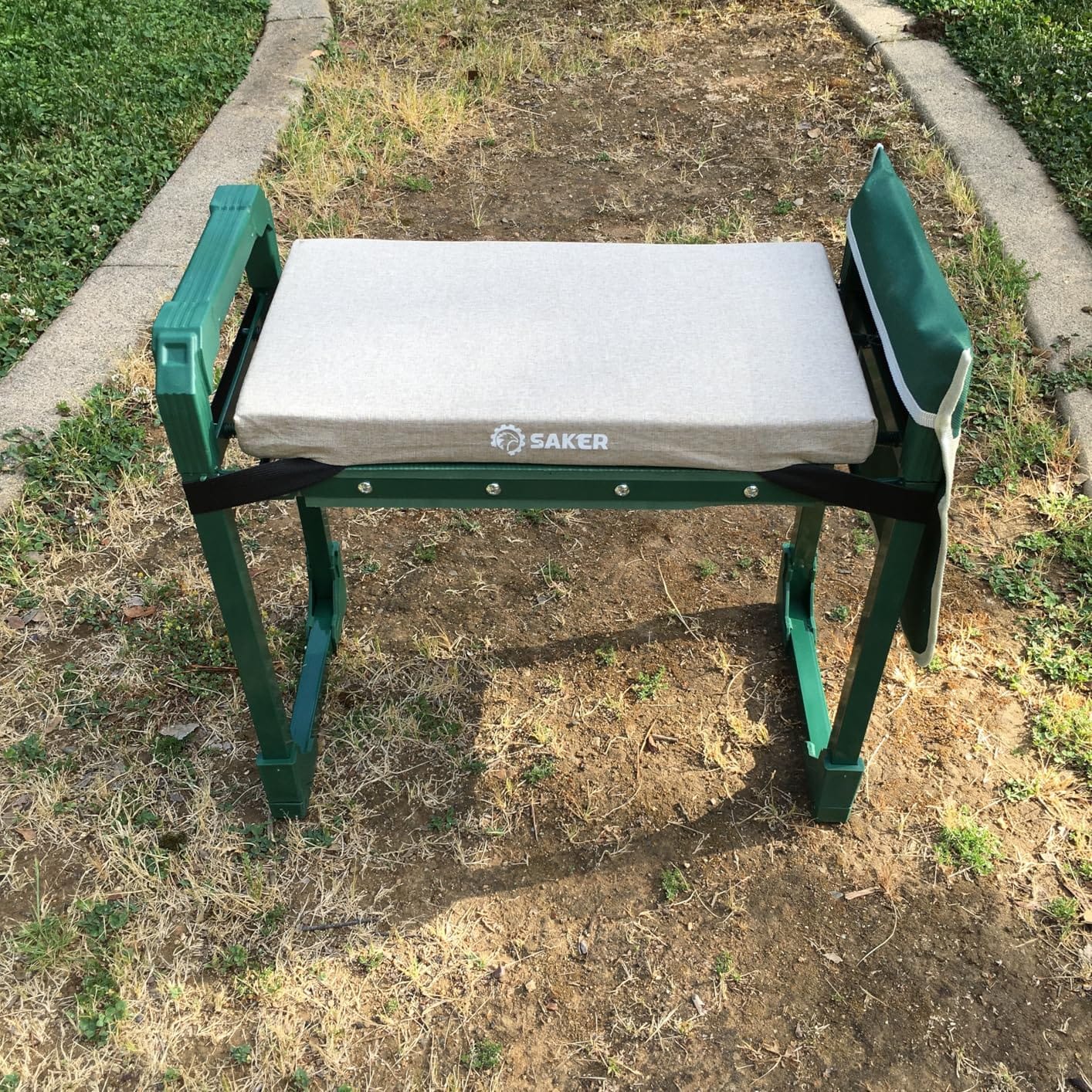 Saker Garden Kneeler and Seat Foldable Gardening Stool with Extendable Legs | Thickened Pad, Tool, Heavy Duty 400lbs Support for Elderly customer photo 1