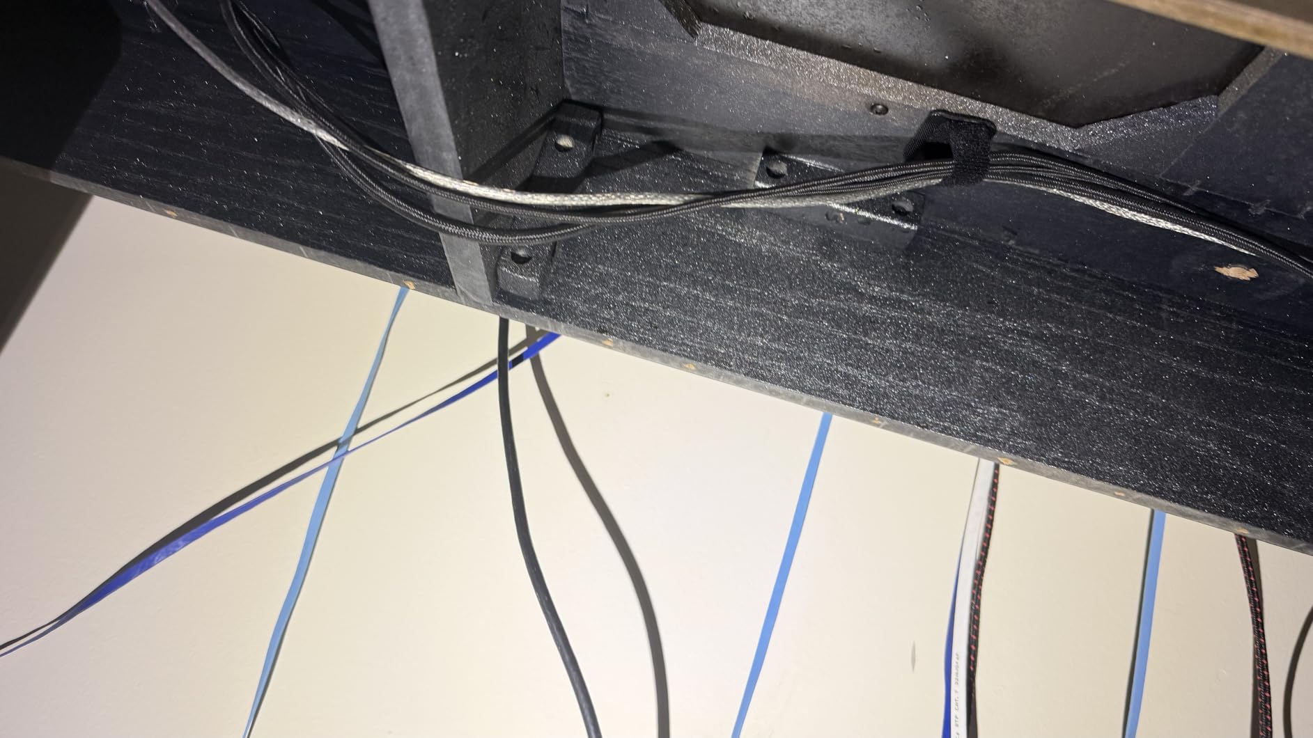 Cable Management Under Desk, Enhanced up to 15 Cord Organizer 20 Pair-Black | Reusable, No Residue Left, Adjustable Hook and Loop Cable Ties, Wire Hider Under Table, Home Office Essentials customer photo 1