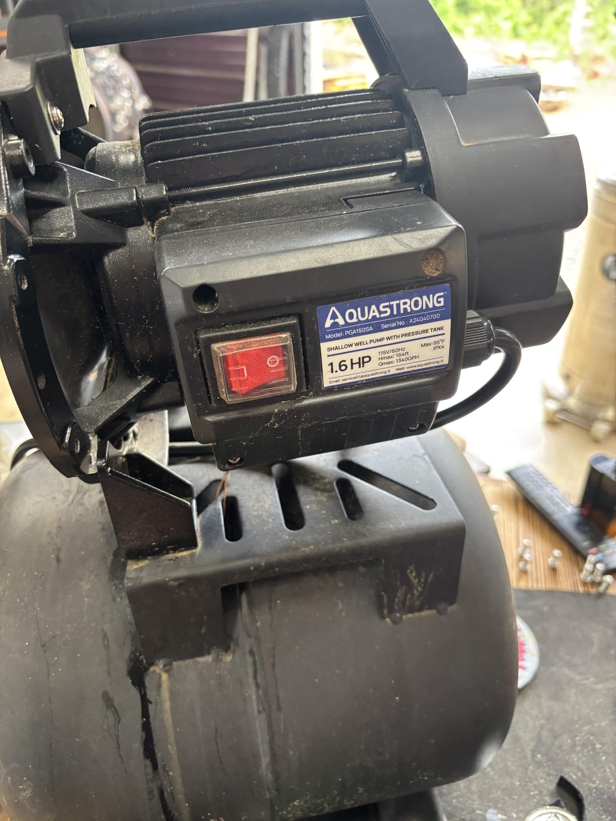 Aquastrong 115V Shallow Well Garden Pump, Stainless Steel, 1320 GPH, Automatic Water Booster Jet Pump for Home, Garden, Lawn, Irrigation, 1.6 HP with Pressure Tank customer photo 1