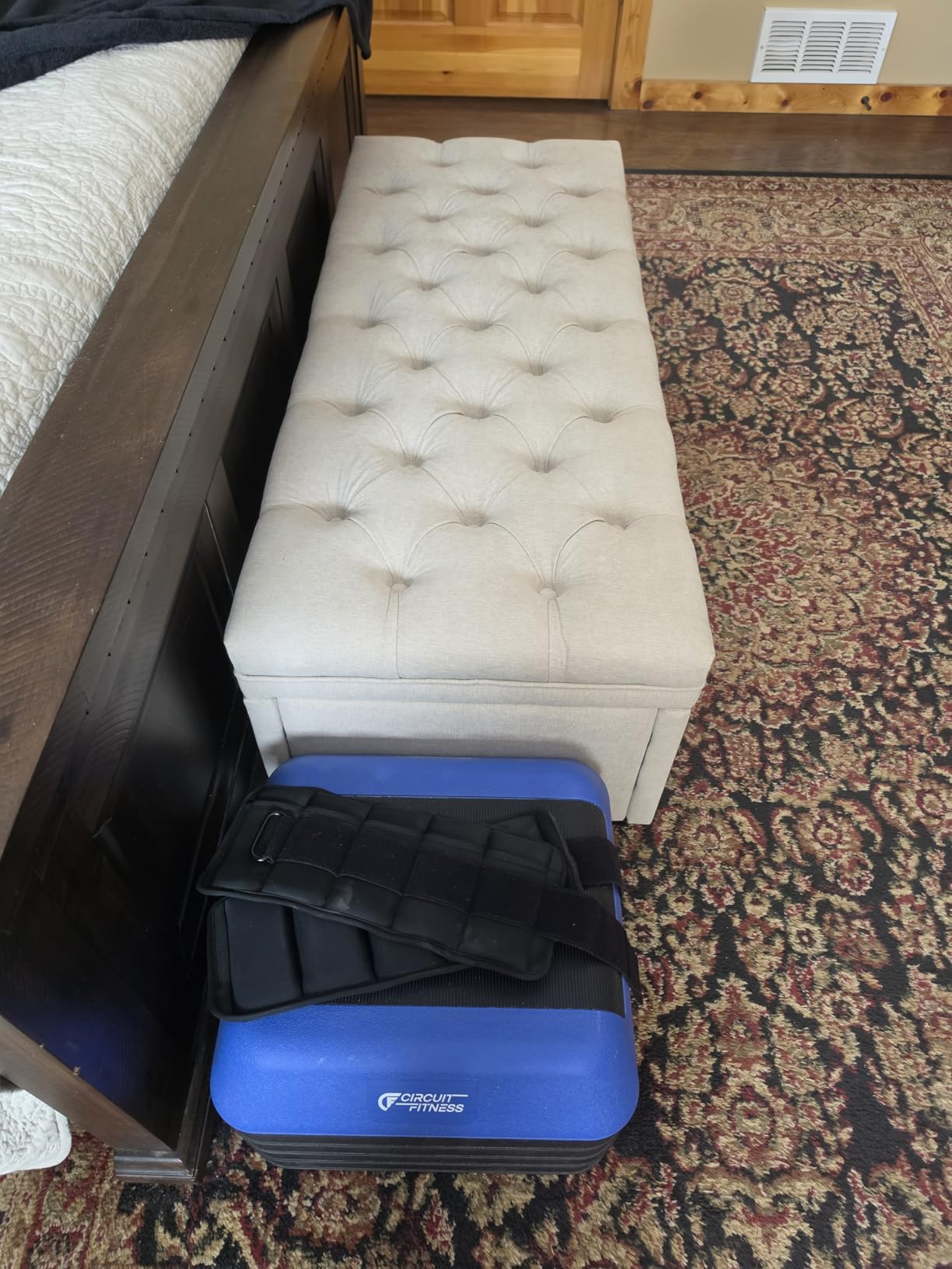 Mangodan 50 Inch Large Storage Ottoman, Tufted Ottoman with Storage | End of Bed Ottomans for Living Room, Bedroom, Modern Entryway Benchs customer photo 1