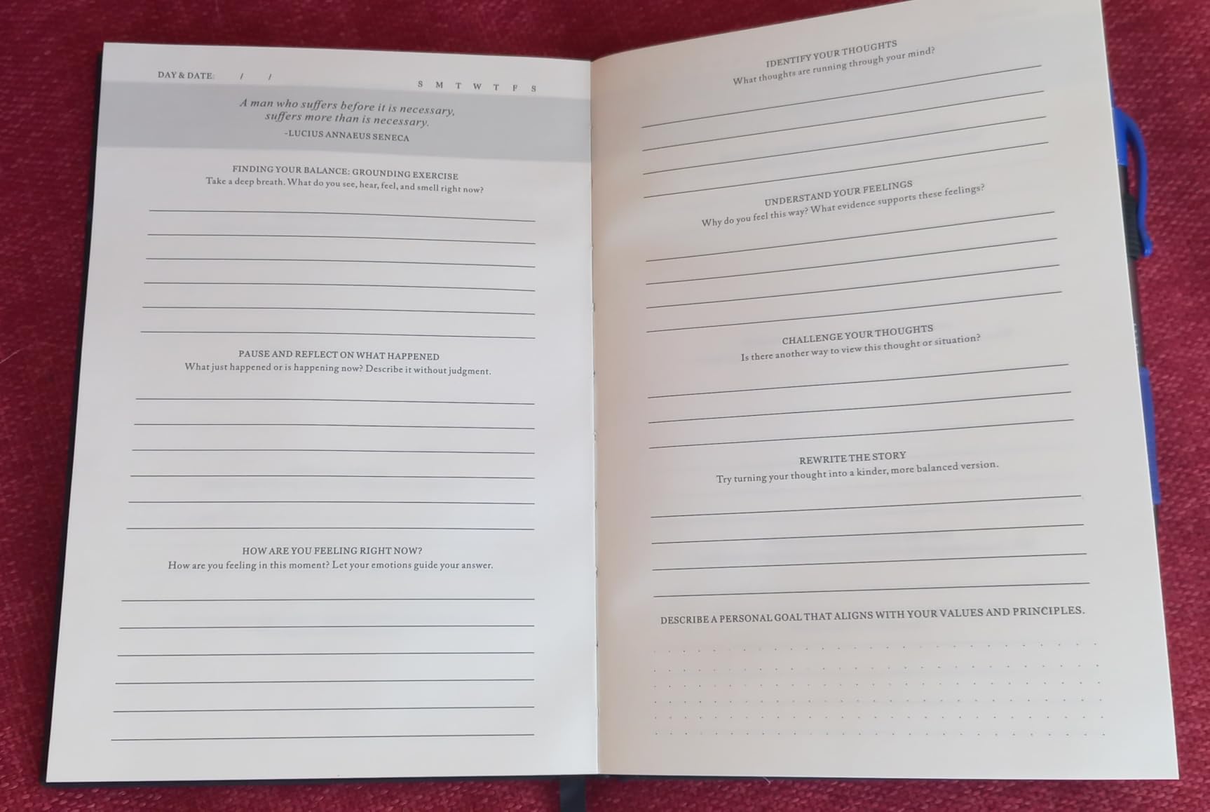 Guided Anxiety Journal for Women & Men - Cognitive Behavioral Therapy (CBT) Journal with Mindfulness Prompts, Anti-Anxiety Techniques, Overthinking & Brain Dump Journals - A Thoughtful Gift for Mental Health & Wellness customer photo 1