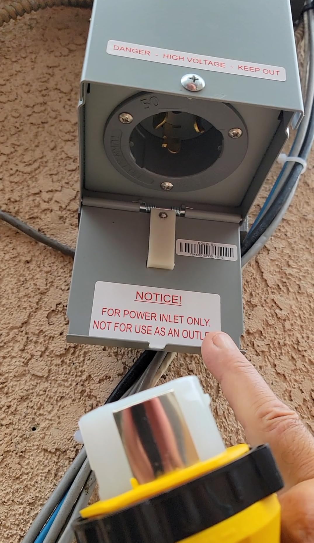 Connecticut Electric Series 2 Backup Power Manual Transfer Switch Kit, 50 Amp, 10 Circuits, with 25' Cord & Outdoor Rated 50A Inlet (Transfer Switch Kit - 25 ft Cord) customer photo 2